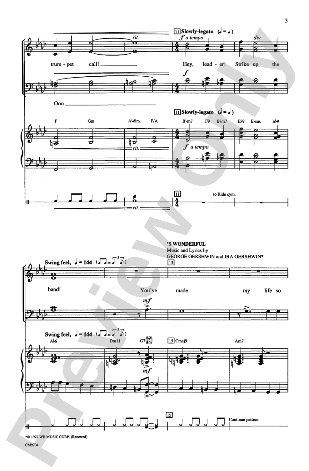 Gershwin Showcase: SATB Choral Octavo