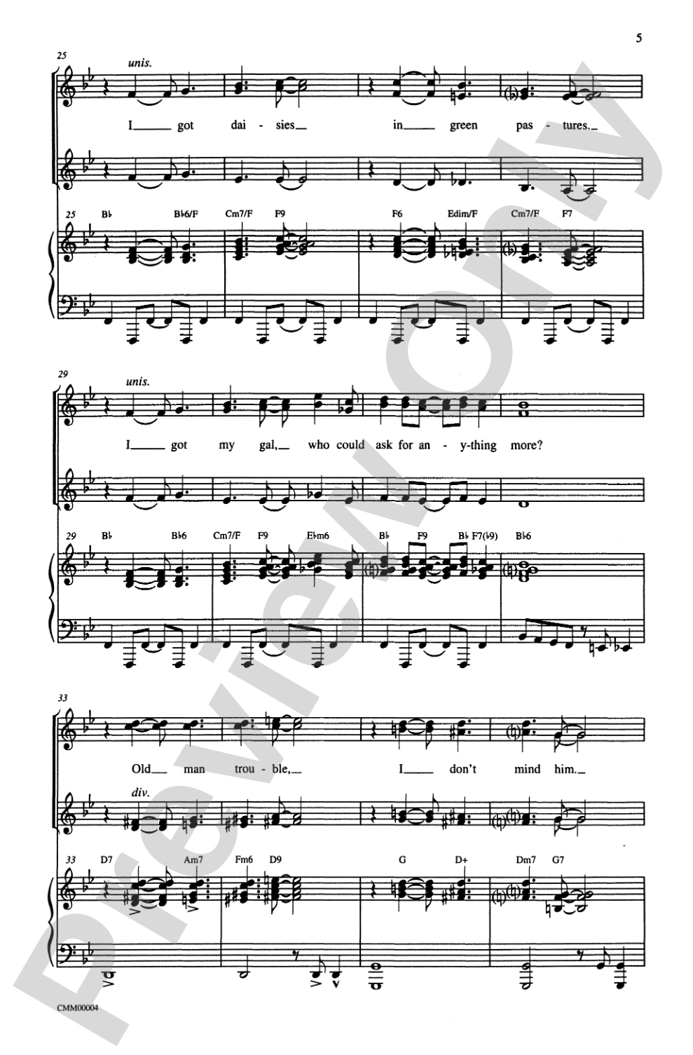 George Gershwin Medley: SSA Choral Octavo