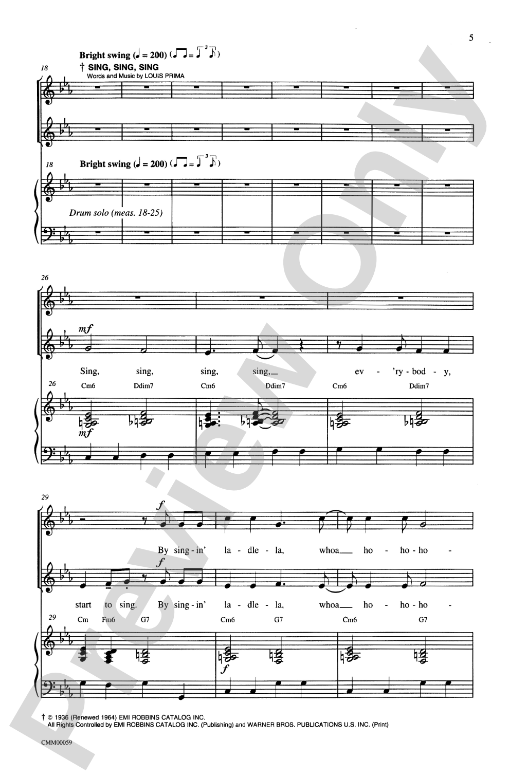 It Don't Mean a Thing If It Ain't Got That Sing, Sing, Sing: SA Choral Octavo