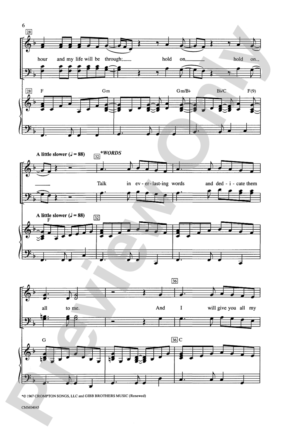 Stayin' Alive (A Medley of Hit Songs Recorded by the Bee Gees