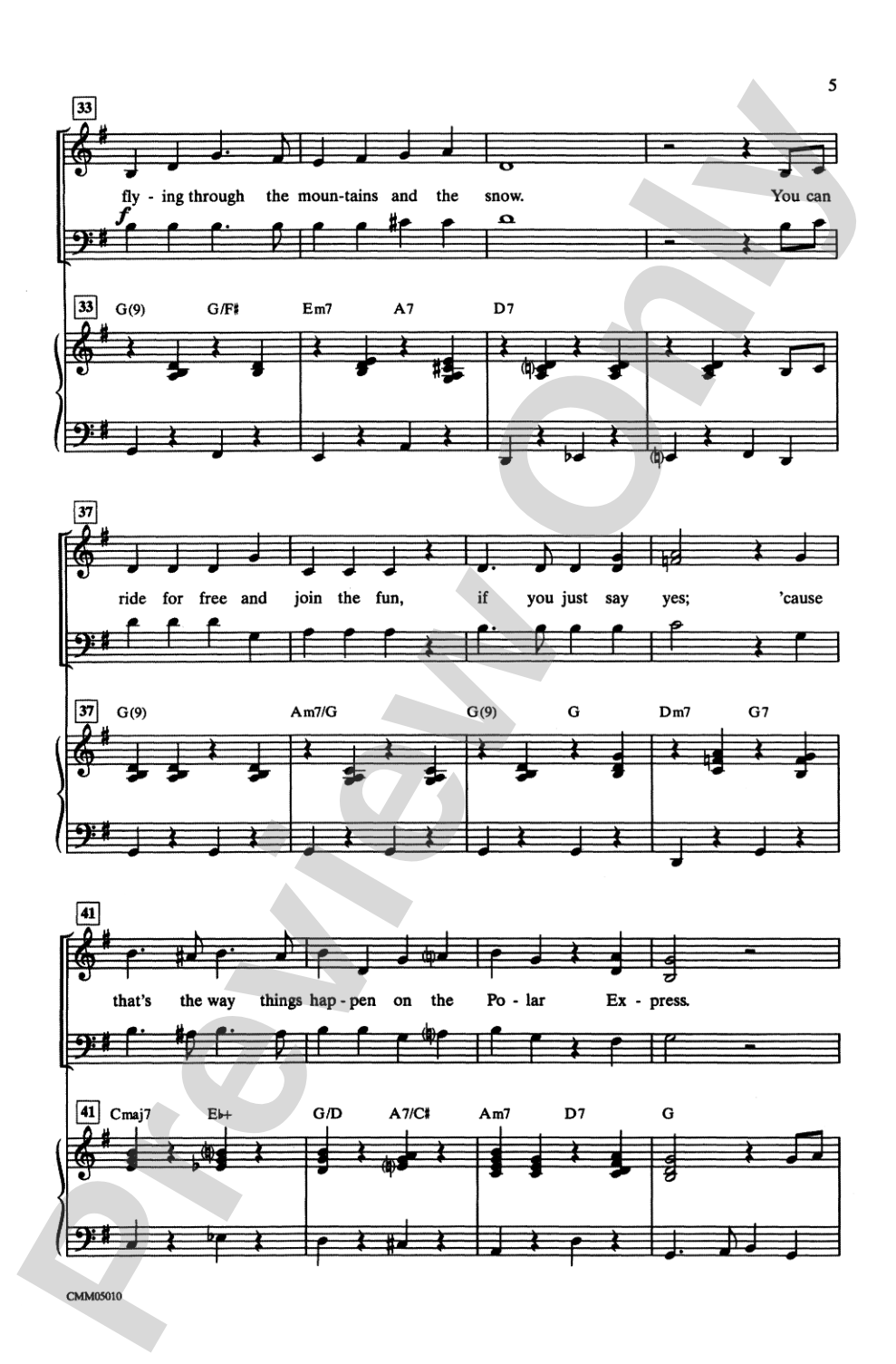 The Polar Express: A Choral Medley: 3-Part Mixed Choral Octavo