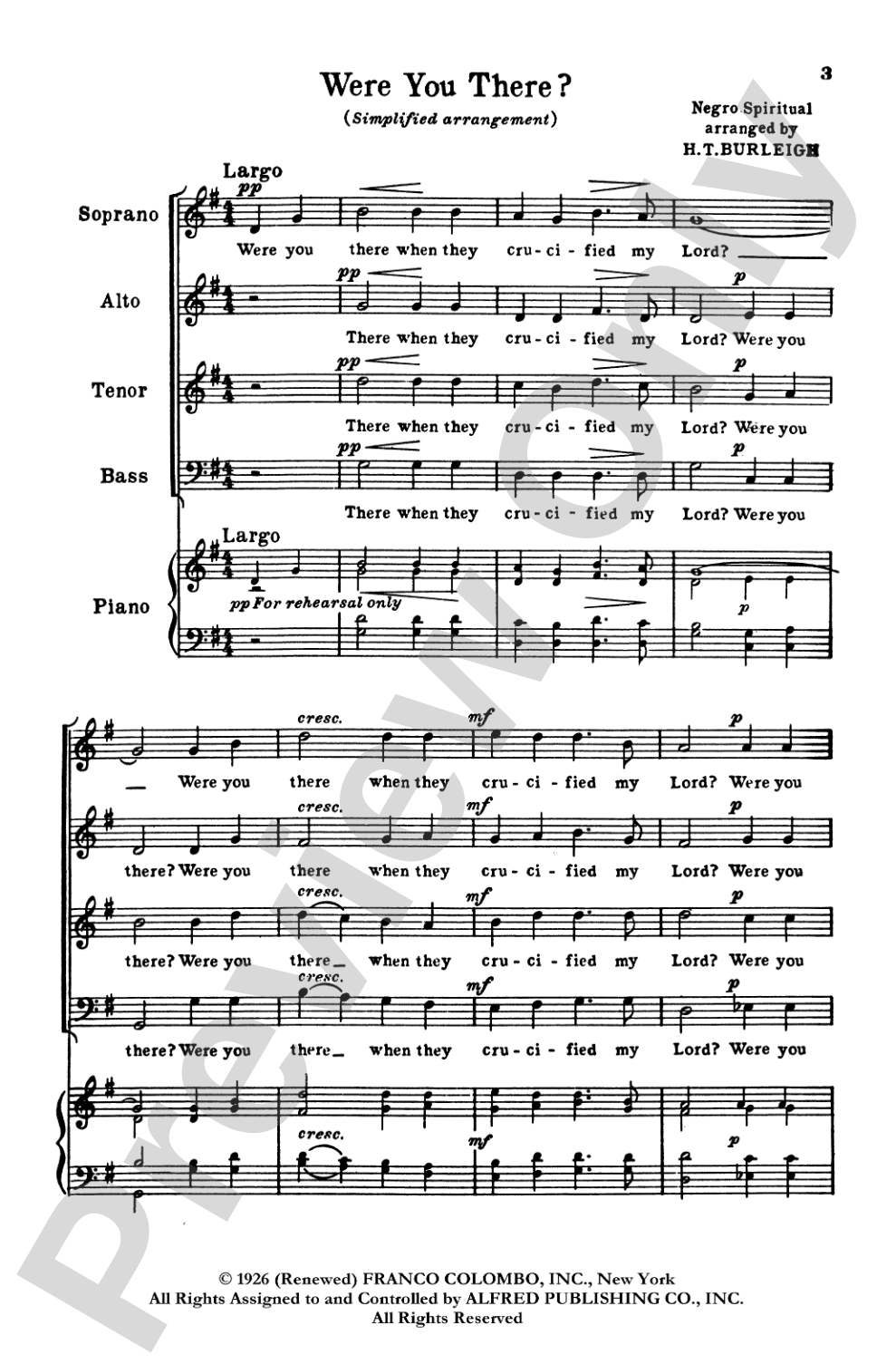 Were You There?: SATB, <I>a cappella</I> Choral Octavo