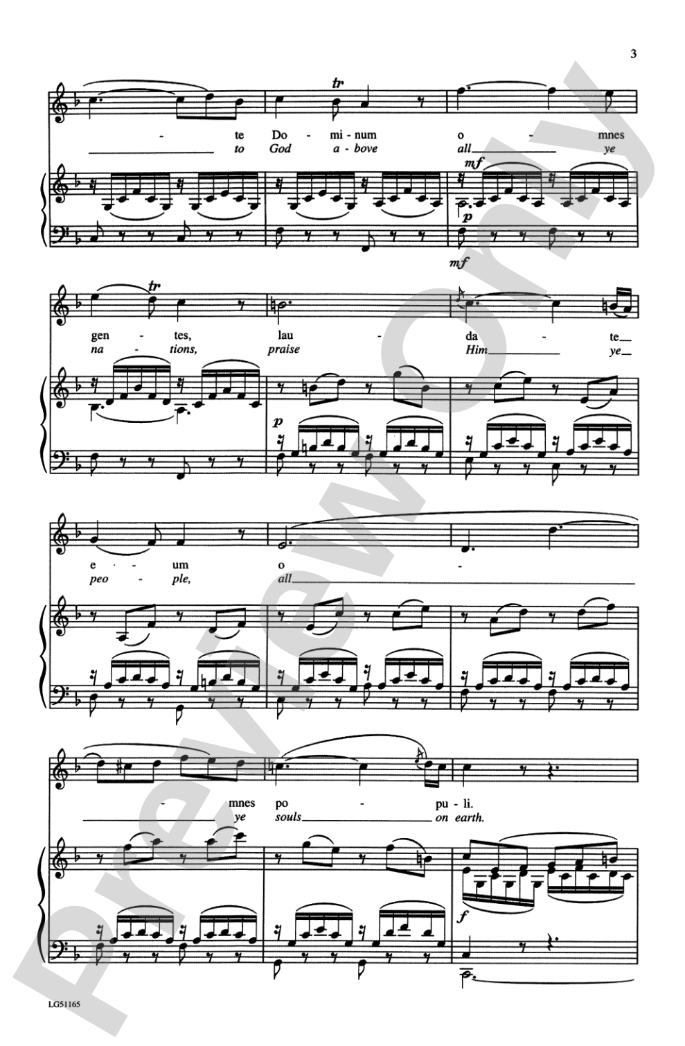 Laudate Dominum: SATB Choral Octavo