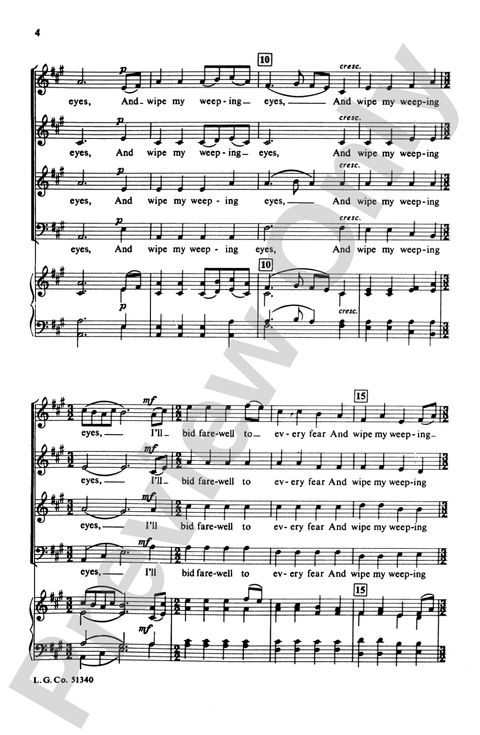 When I Can Read My Title Clear: SATB Choral Octavo