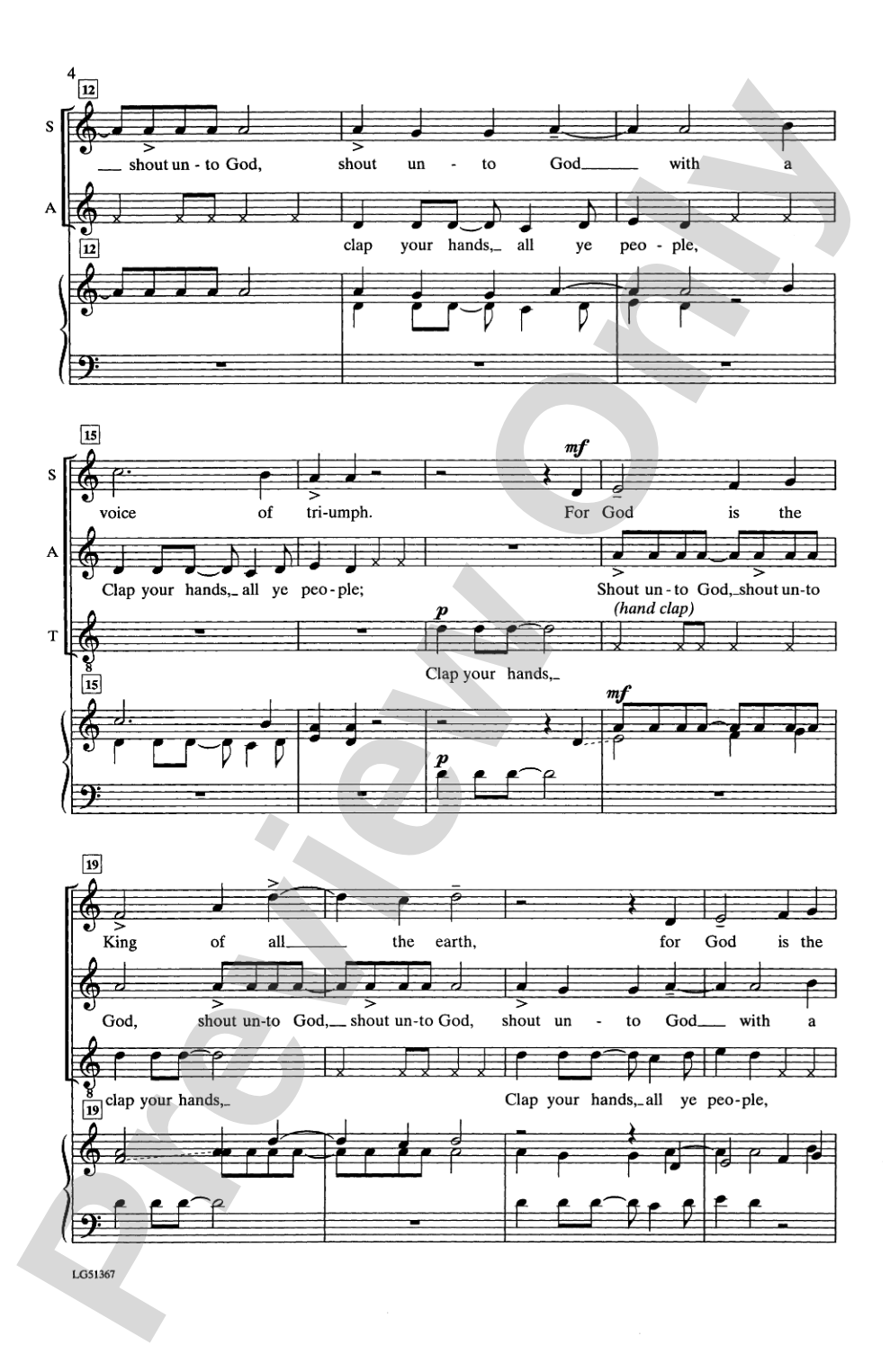 Sing Praises: SATB Choral Octavo