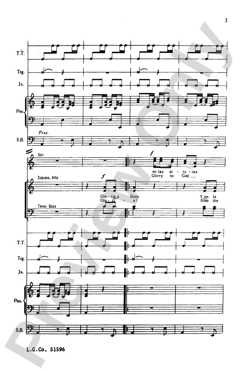Gloria (from <I>Misa Criolla</I>): SATB Choral Octavo