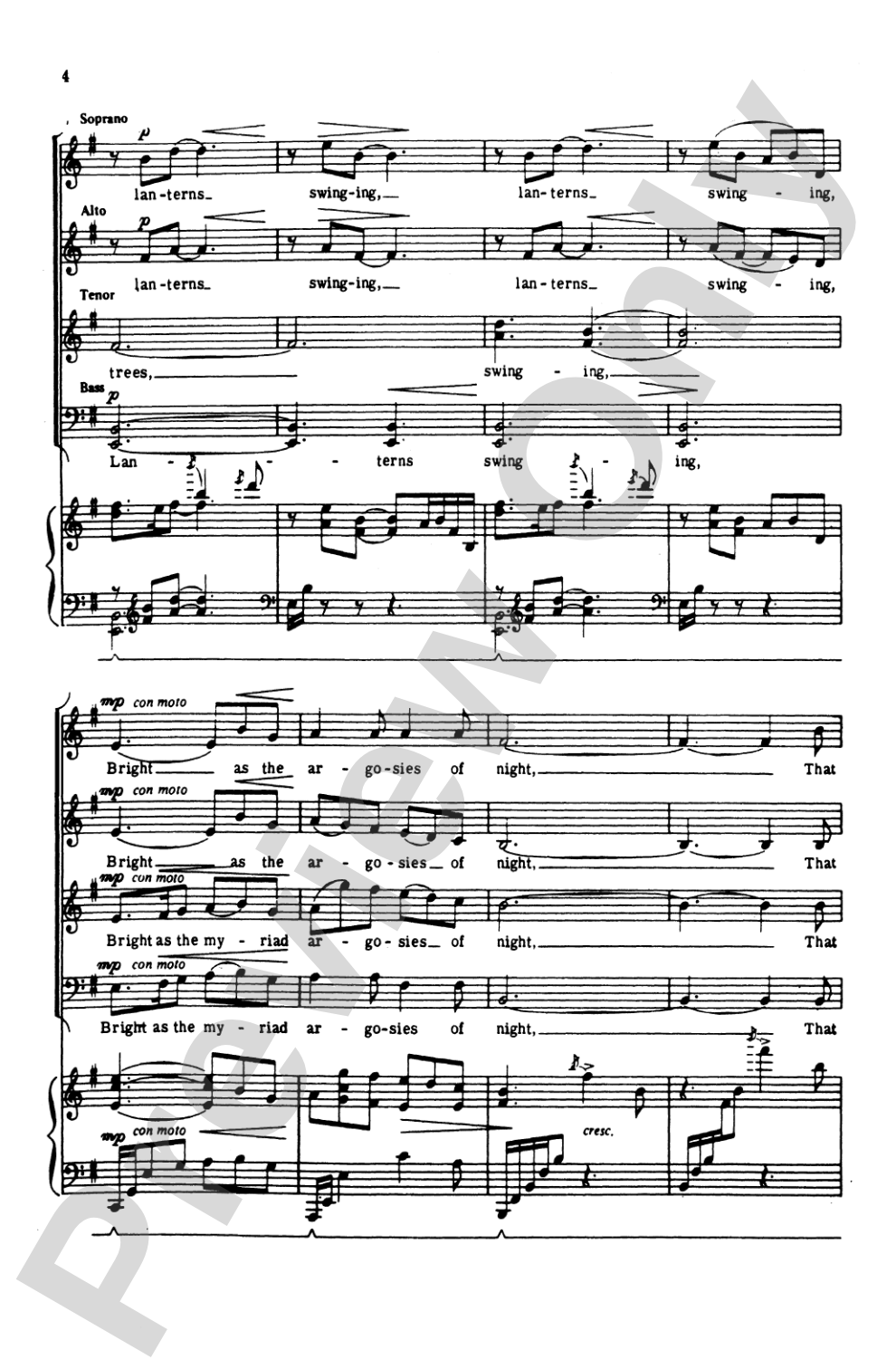 Feast of Lanterns: SATB Choral Octavo