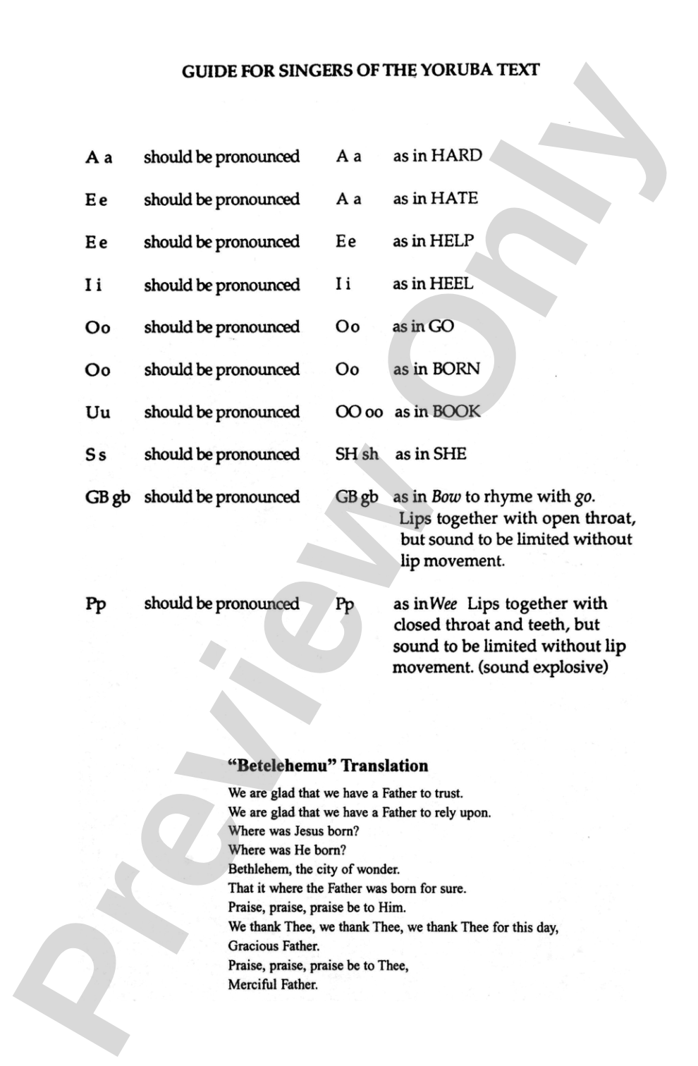 Betelehemu: SATB Choral Octavo