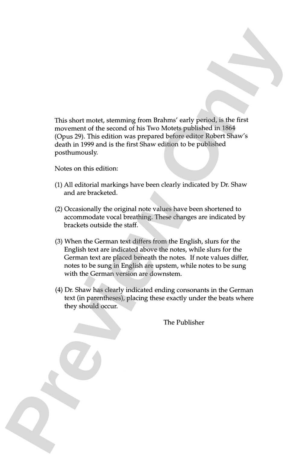 Create in Me, O God (Schaffe in mir, Gott): SATBB, <I>a cappella</I> Choral Octavo