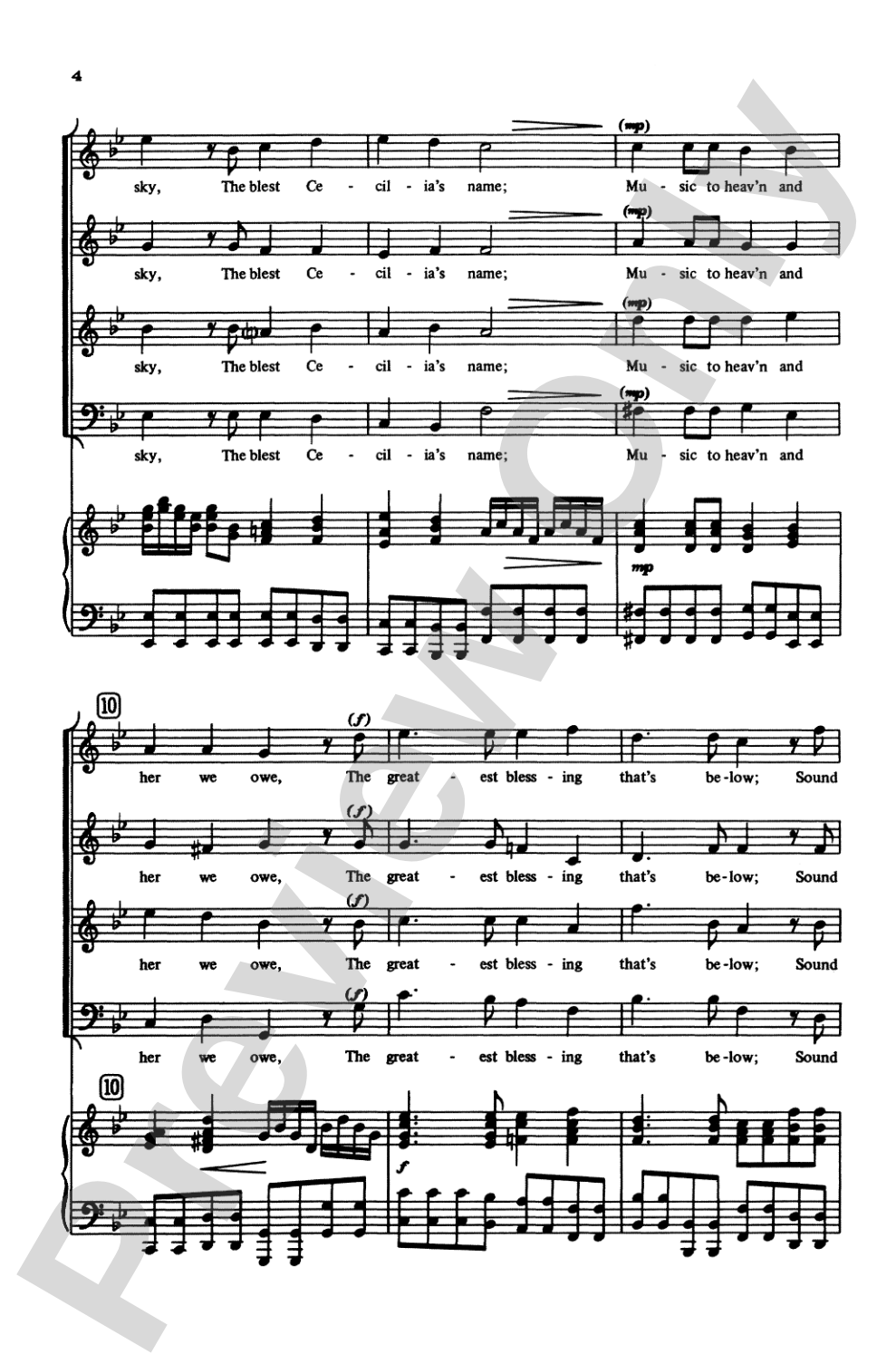 Your Voices Tune (from <I>Alexander's Feast</I>): SATB Choral Octavo