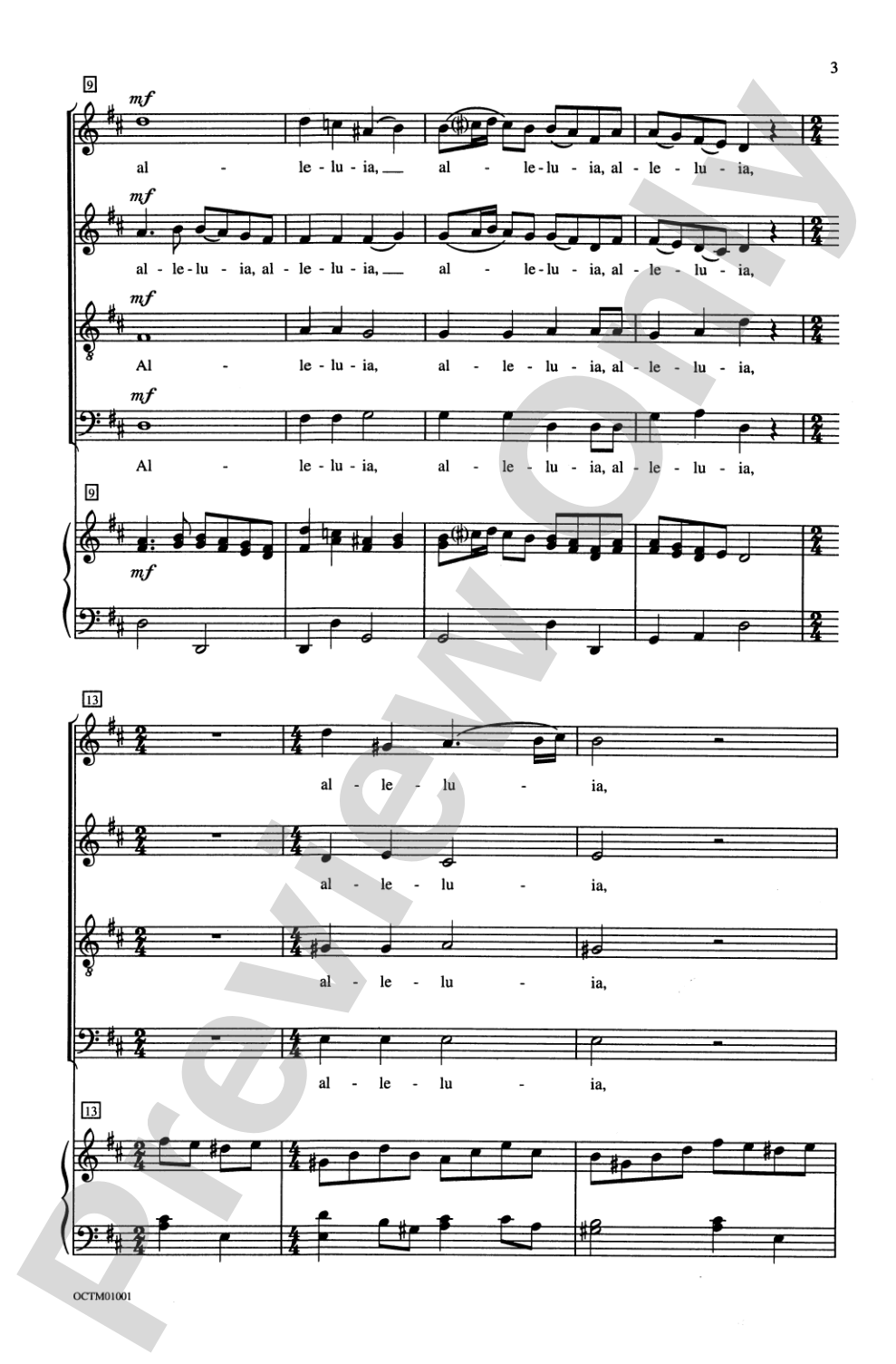 Alleluia: SATB Choral Octavo