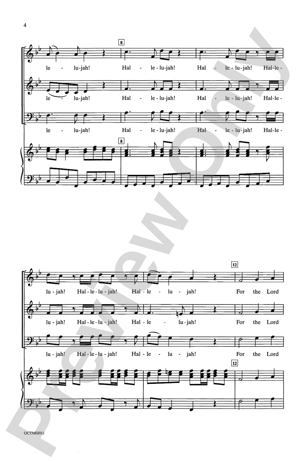 Hallelujah Chorus: 3-Part Mixed Choral Octavo
