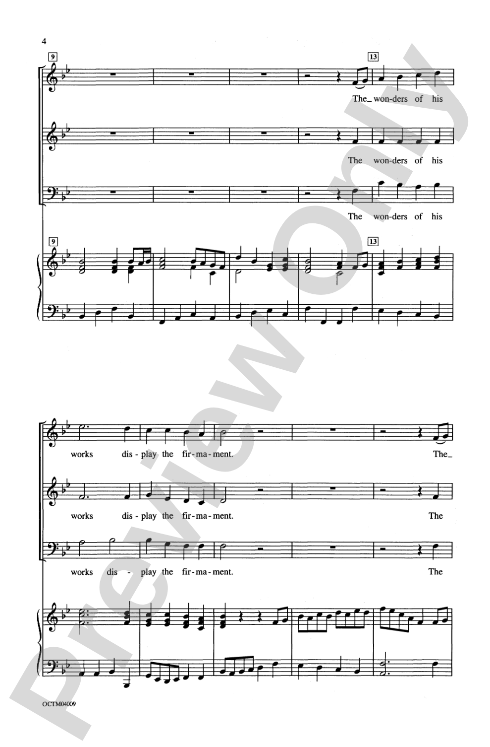 The Heavens Are Telling (from <I>The Creation</I>): 3-Part Mixed Choral Octavo