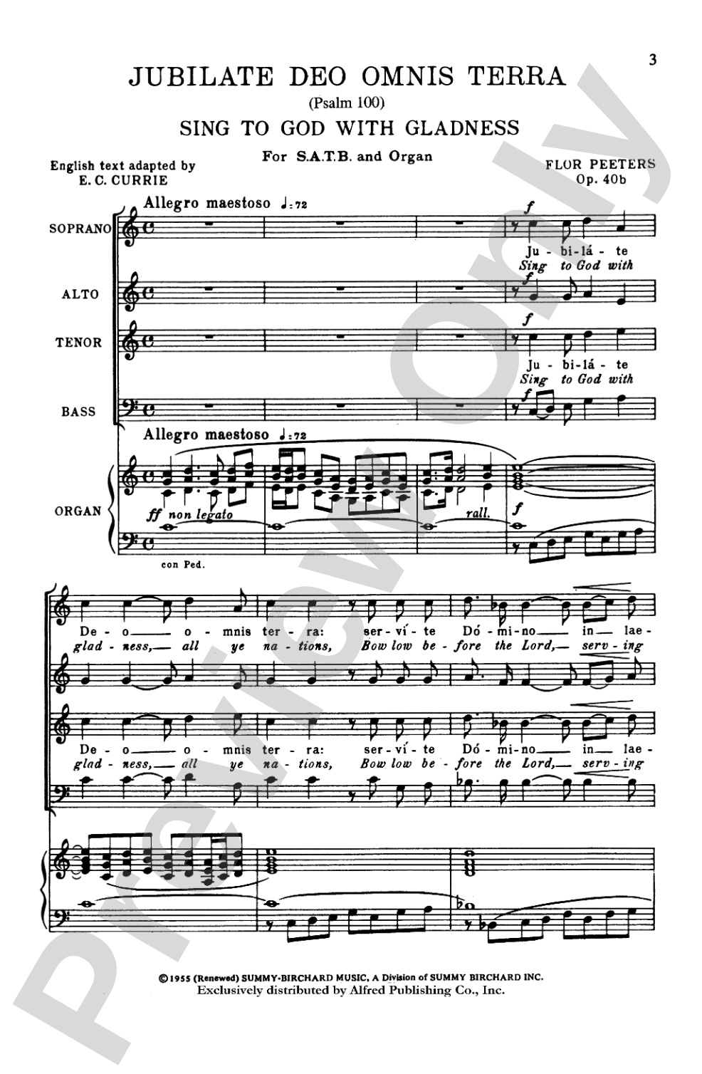 Jubilate Deo Omnis Terra: SATB Choral Octavo
