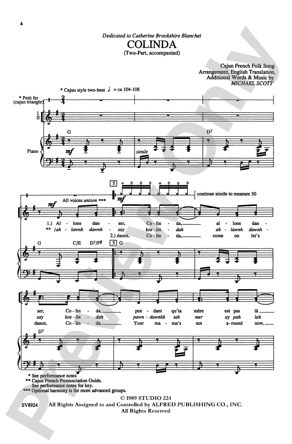 Colinda: 2-Part Choral Octavo