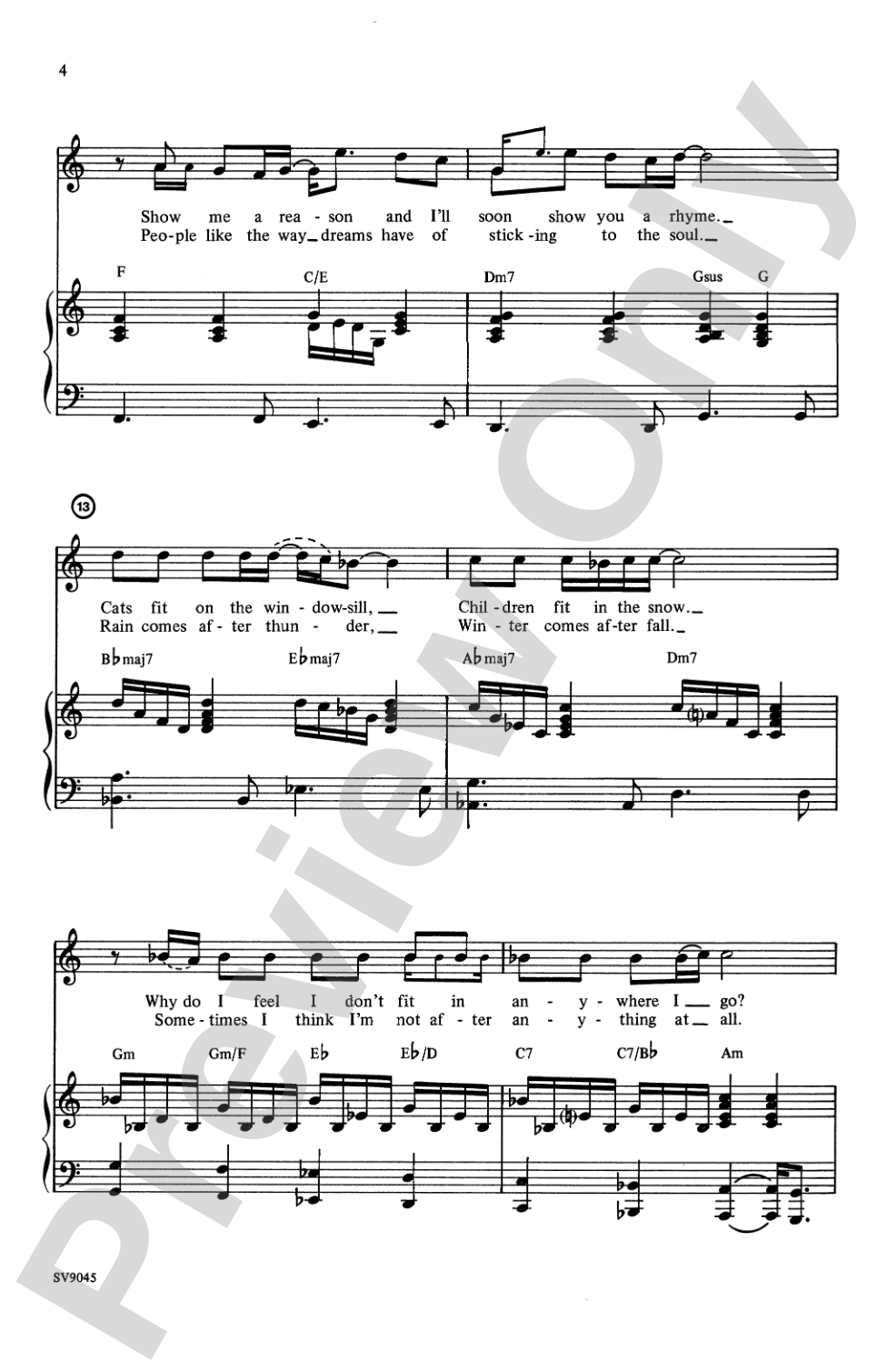 Corner of the Sky: SATB Choral Octavo