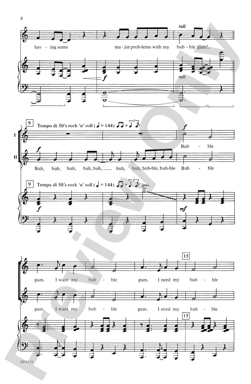 Bubble Trouble: 2-Part Choral Octavo