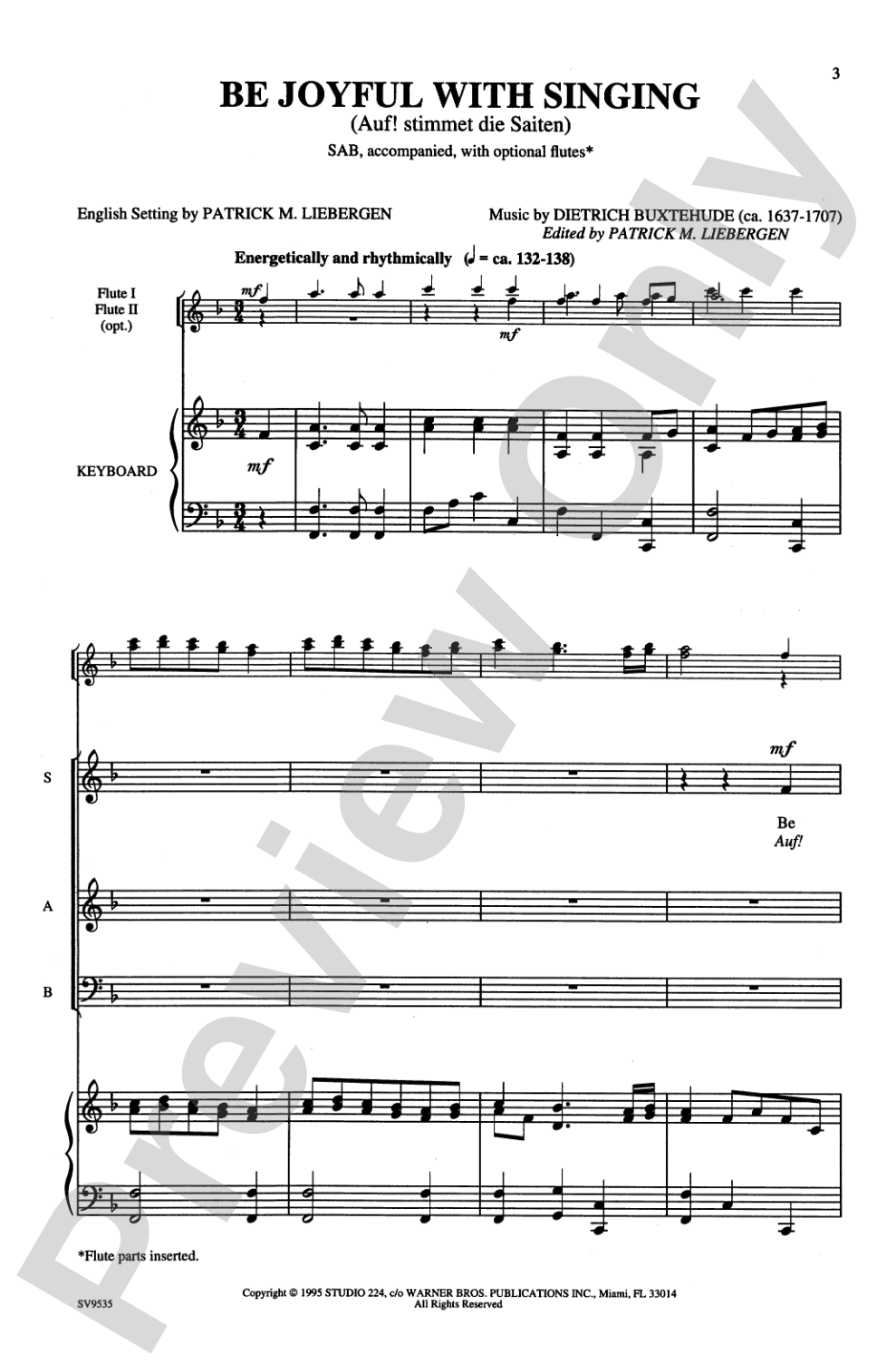 Be Joyful with Singing: SAB Choral Octavo