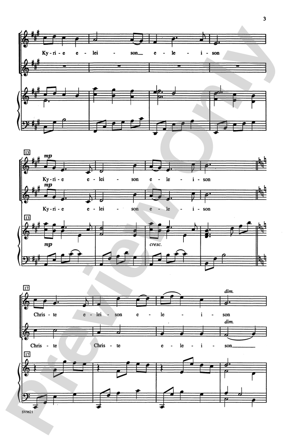 Kyrie: 2-Part Choral Octavo