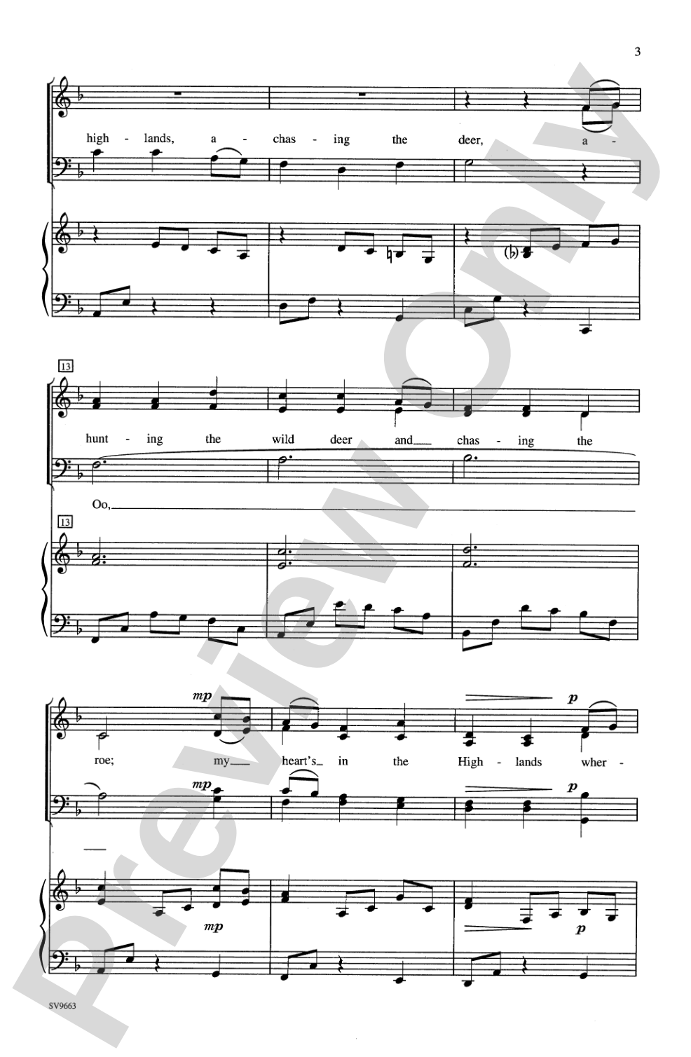 My Heart's in the Highlands: SATB Choral Octavo
