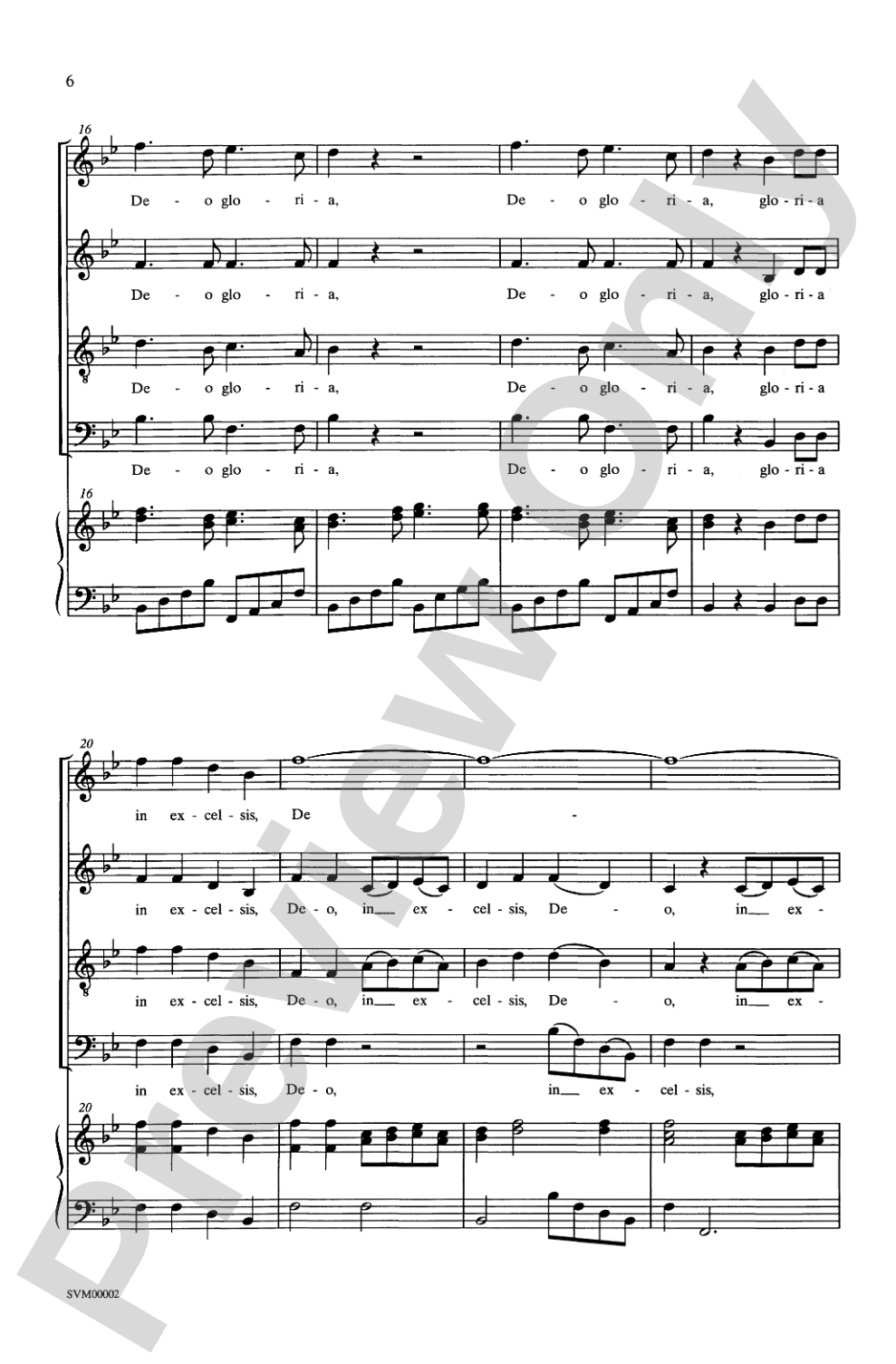 Gloria (from the <I>Twelfth Mass</I>): SATB Choral Octavo