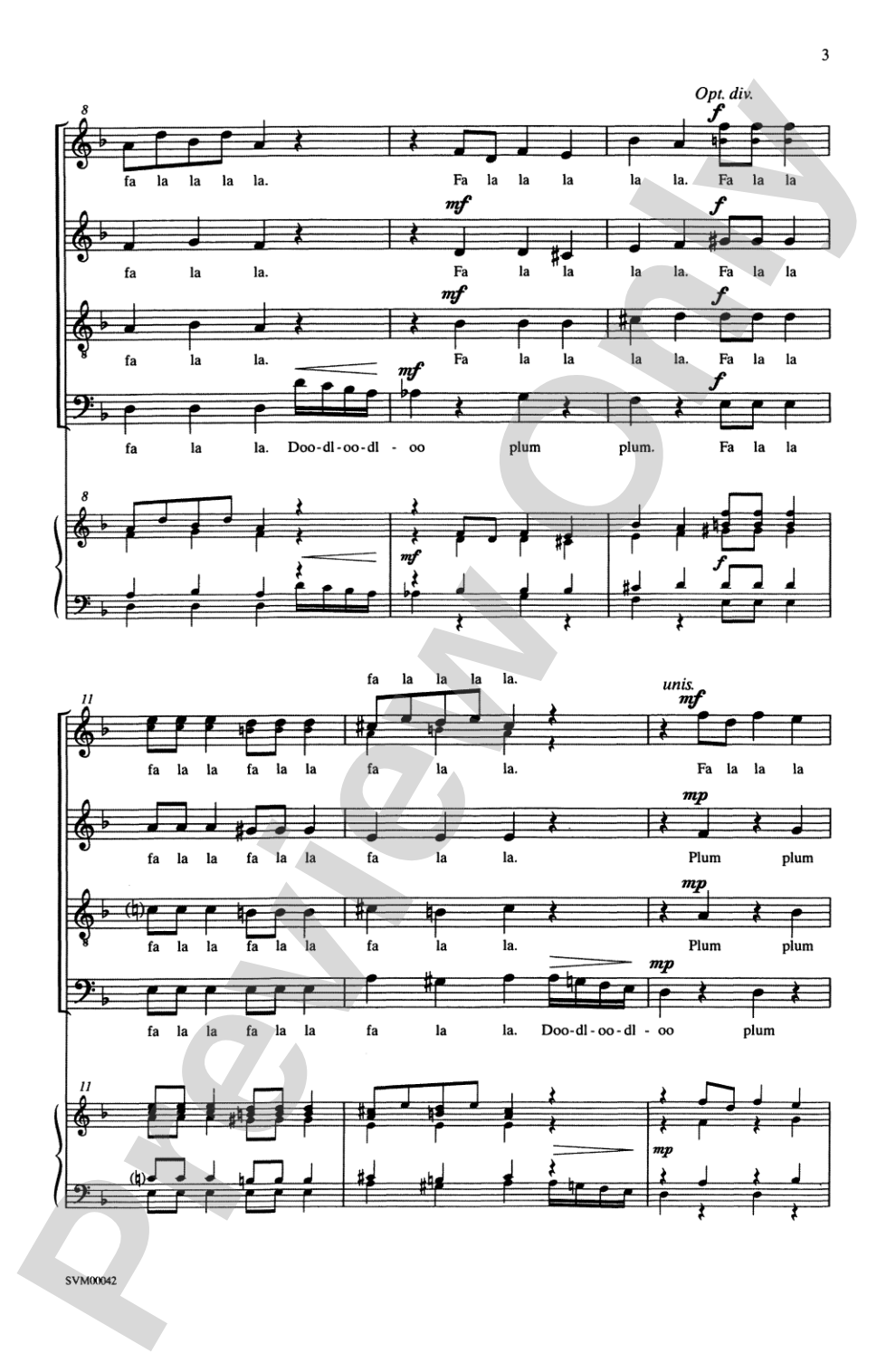 Dance of the Sugar-Plum Fairy (from <I>The Nutcracker Suite</I>): SATB, <I>a cappella</I> Choral Octavo