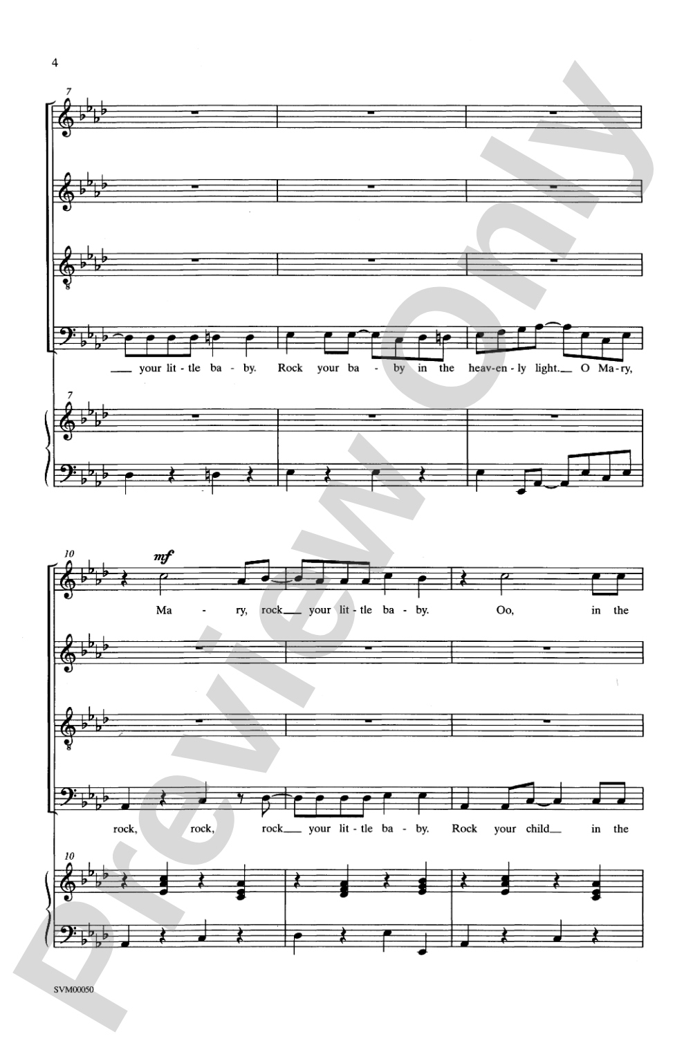 Mary, Mary: SATB Choral Octavo