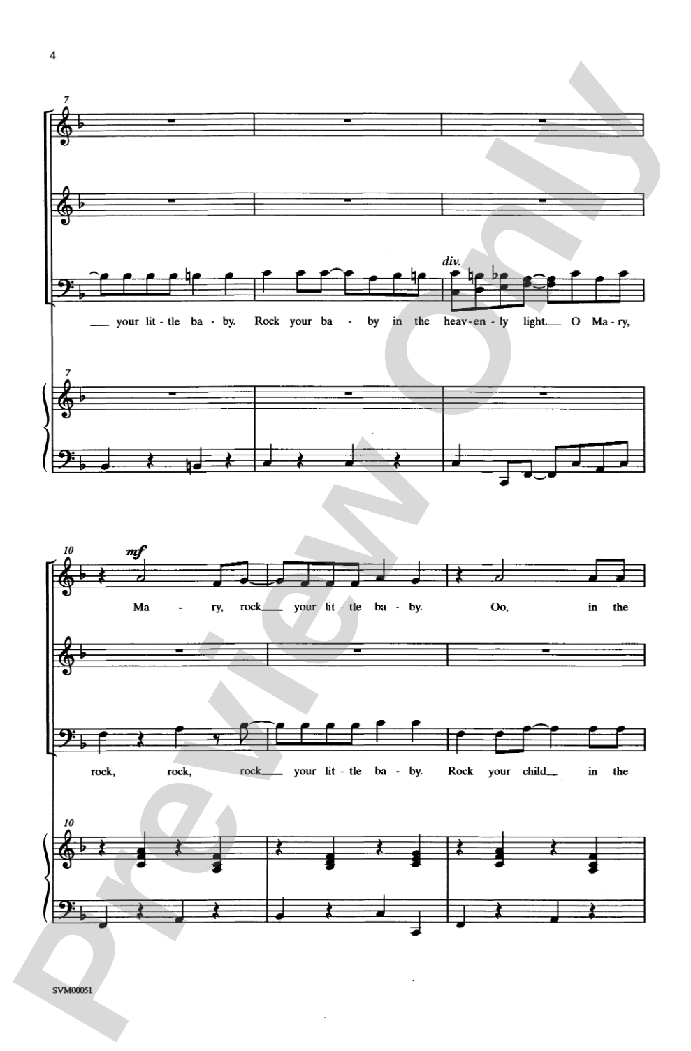 Mary, Mary: SAB Choral Octavo