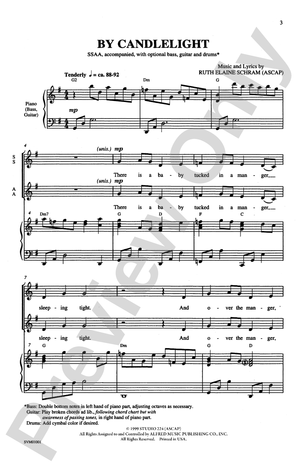 By Candlelight: SSAA Choral Octavo