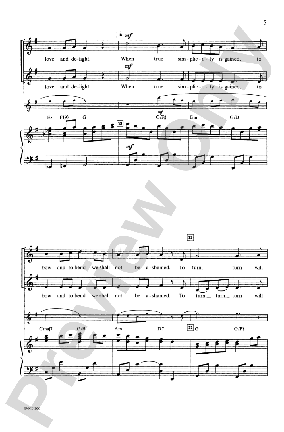 Simple Gifts: 2-Part Choral Octavo