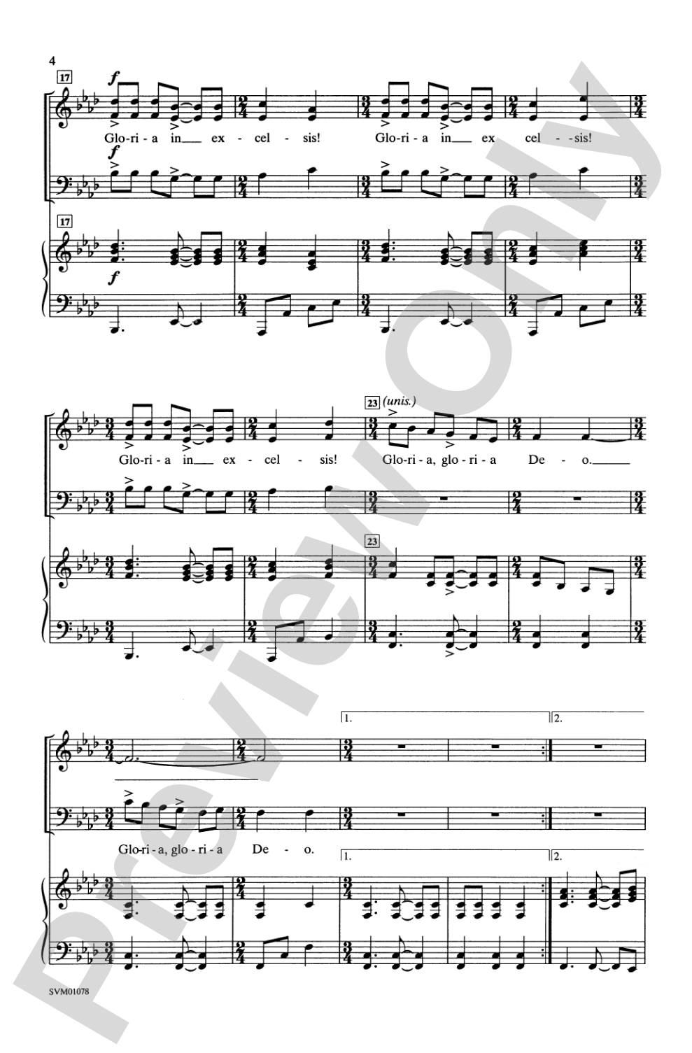 Gloria!: 3-Part Mixed Choral Octavo