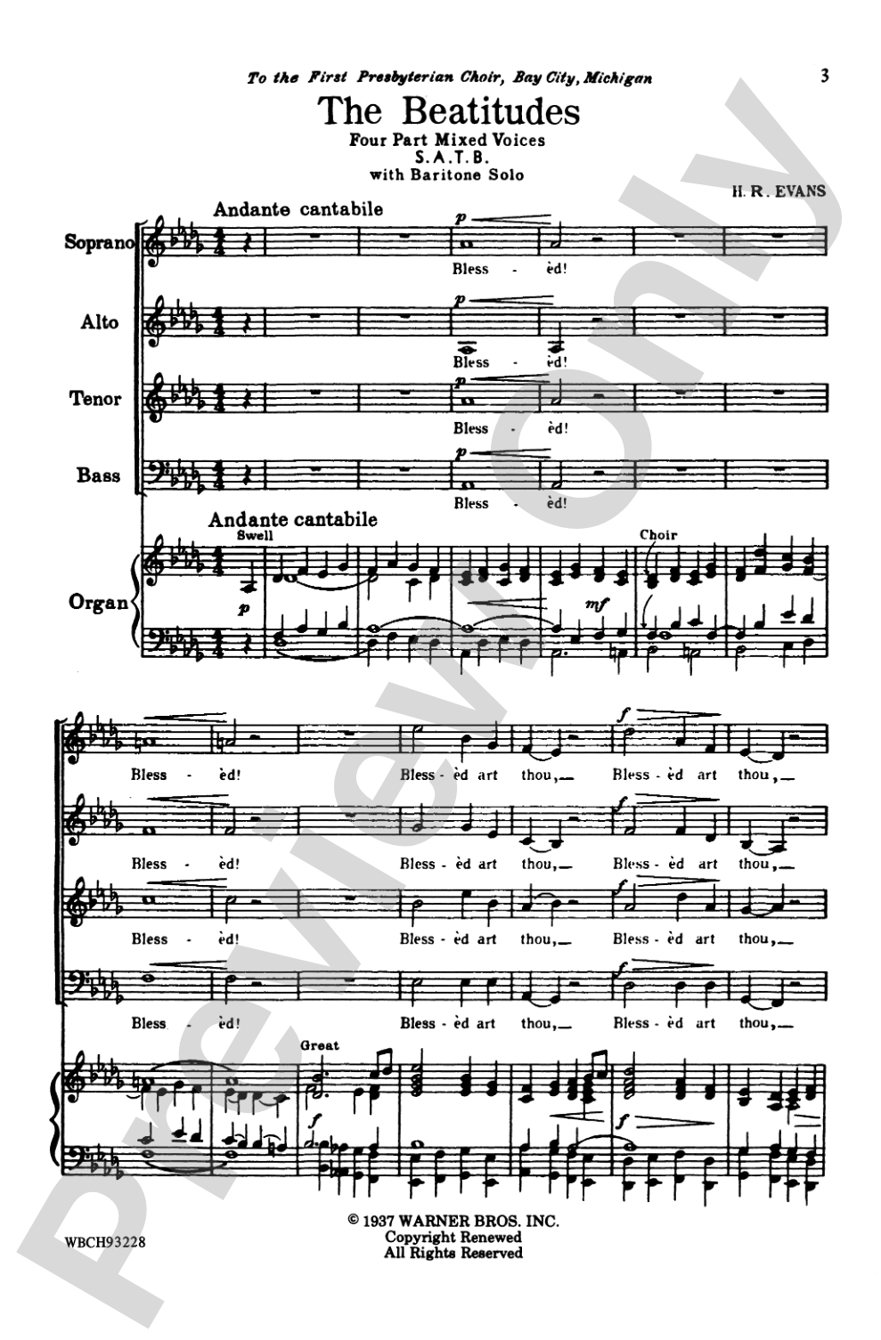 Beatitudes: SATB Choral Octavo