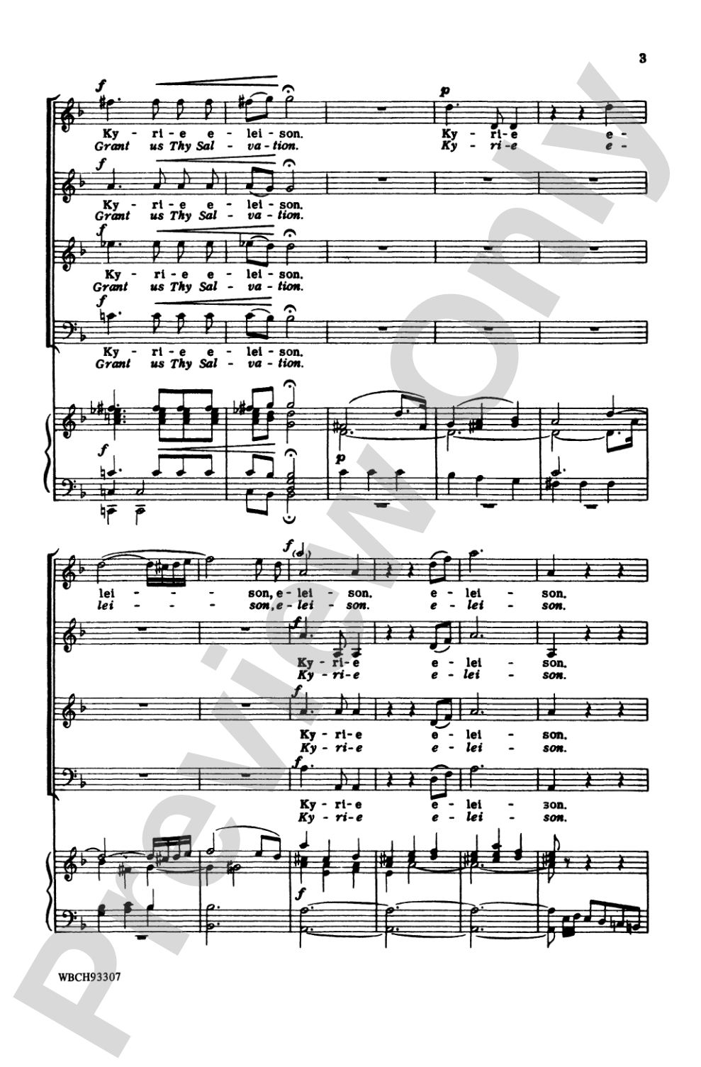 Kyrie Eleison (Grant Us Thy Salvation) (from <I>The Lord Nelson Mass</I>): SATB Choral Octavo