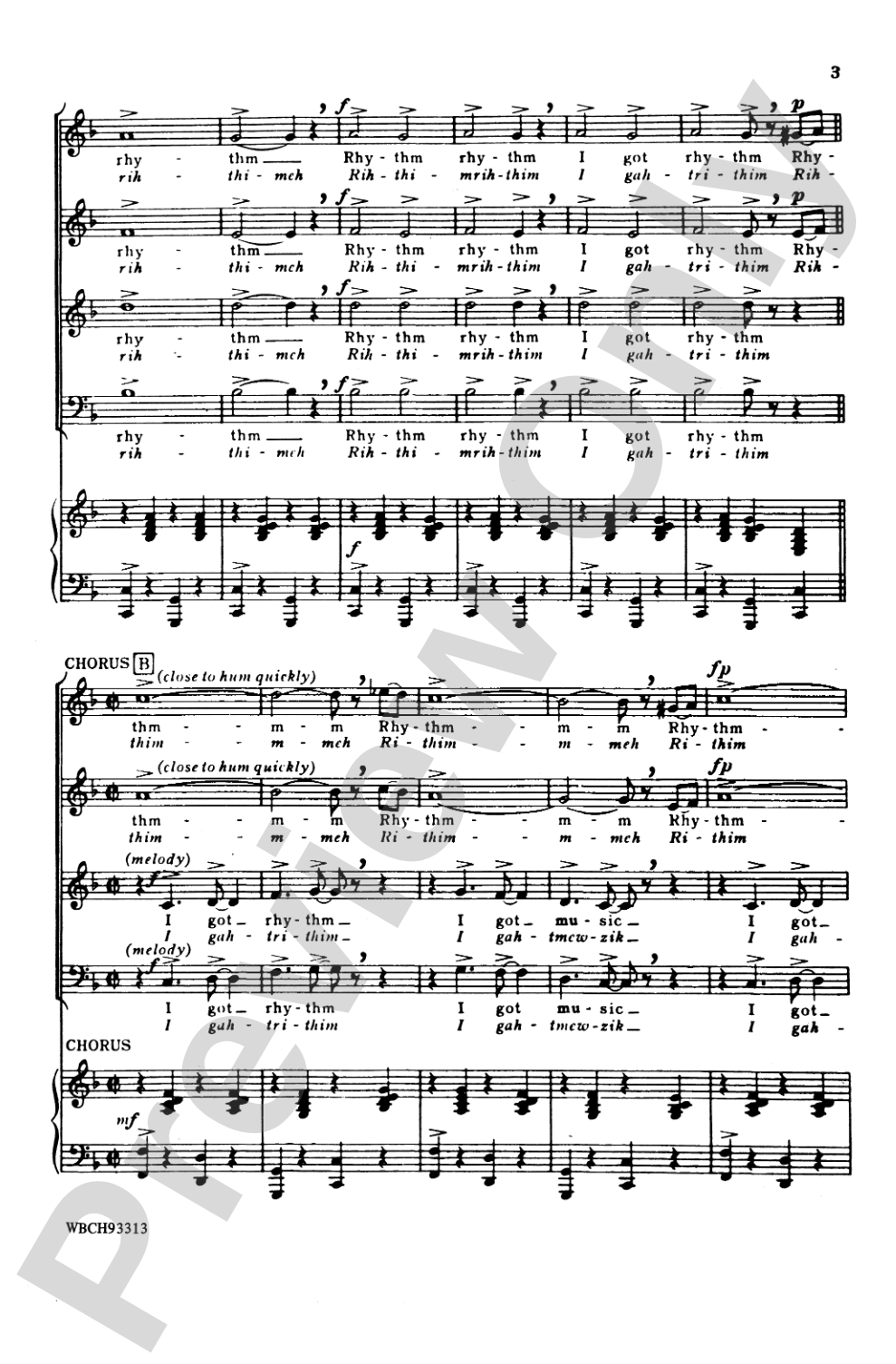 I Got Rhythm: SATB Choral Octavo