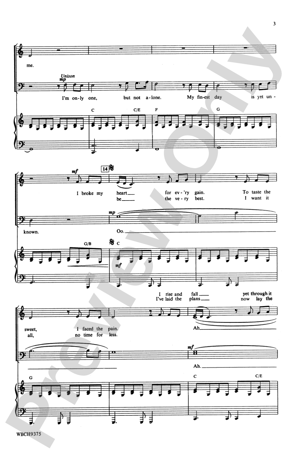 One Moment in Time: SATB Choral Octavo