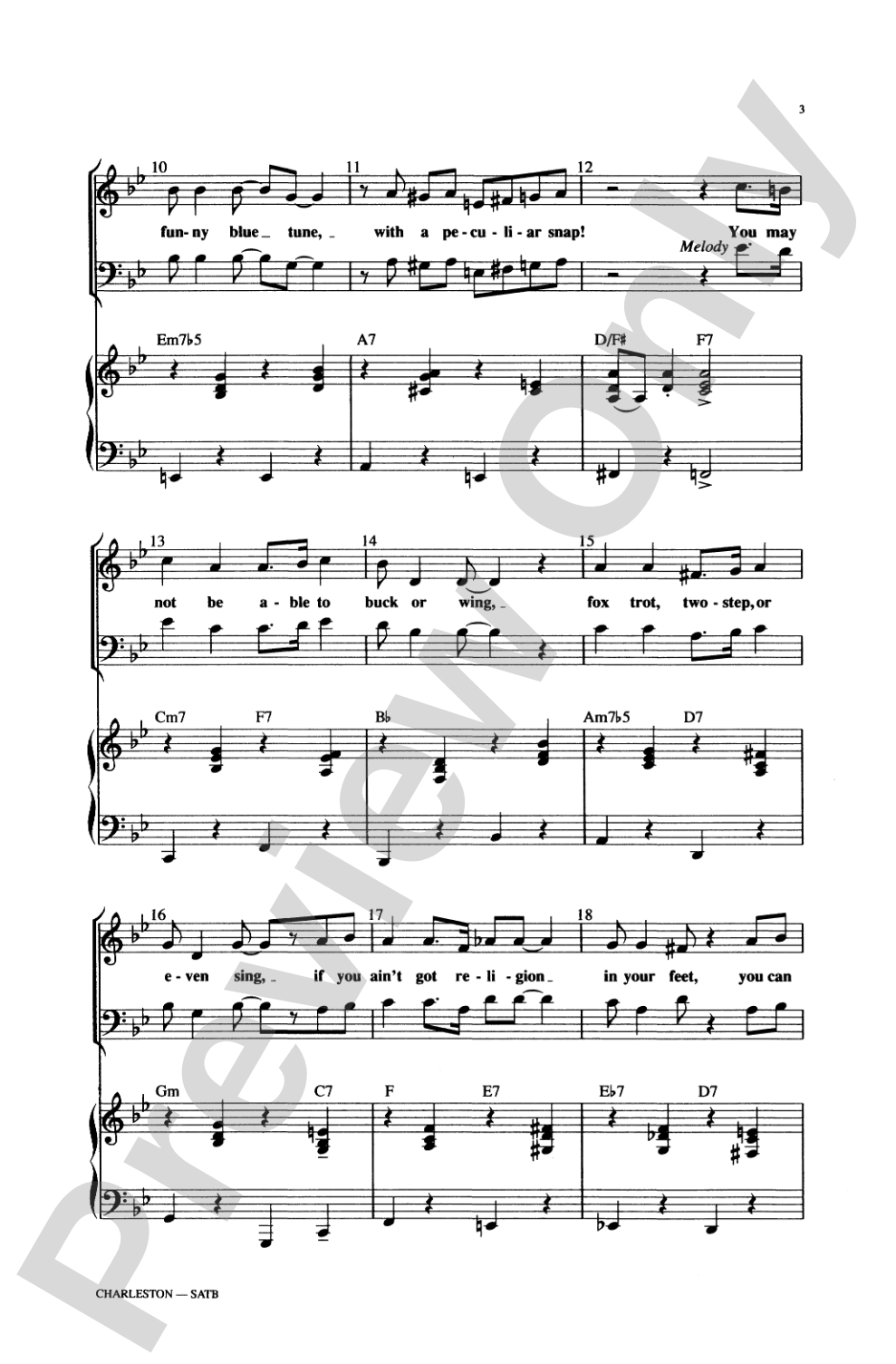 Charleston: SATB Choral Octavo