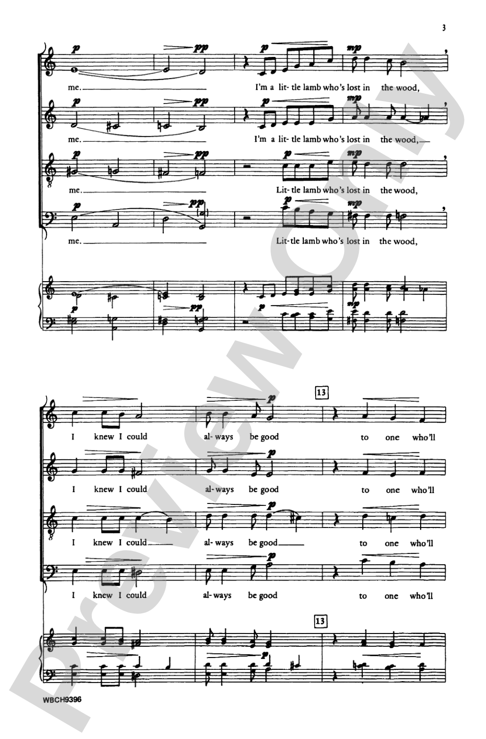 Someone to Watch Over Me: SATB, <I>a cappella</I> Choral Octavo