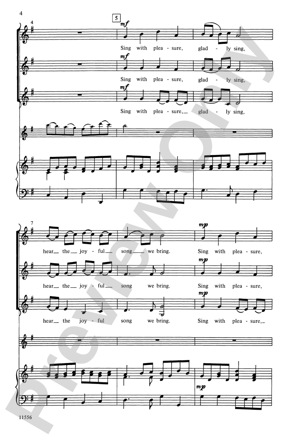 Sing with Pleasure (from <i>Saul</i>): SSA Choral Octavo
