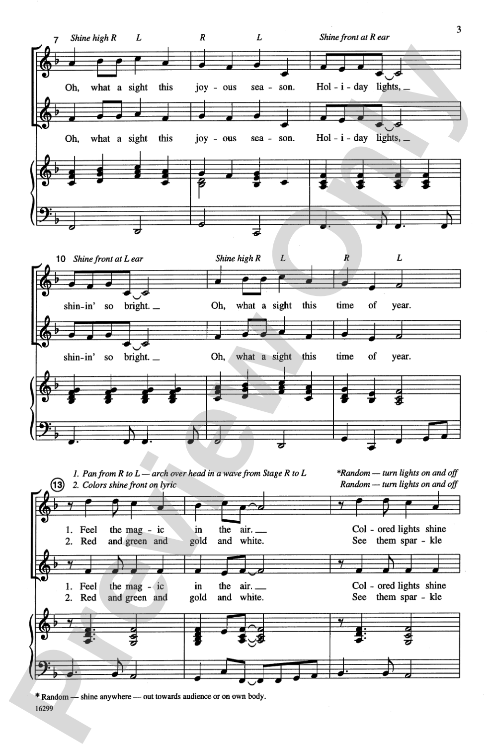 Holiday Lights: 2-Part (with Opt. Flashlight Choreography) Choral Octavo