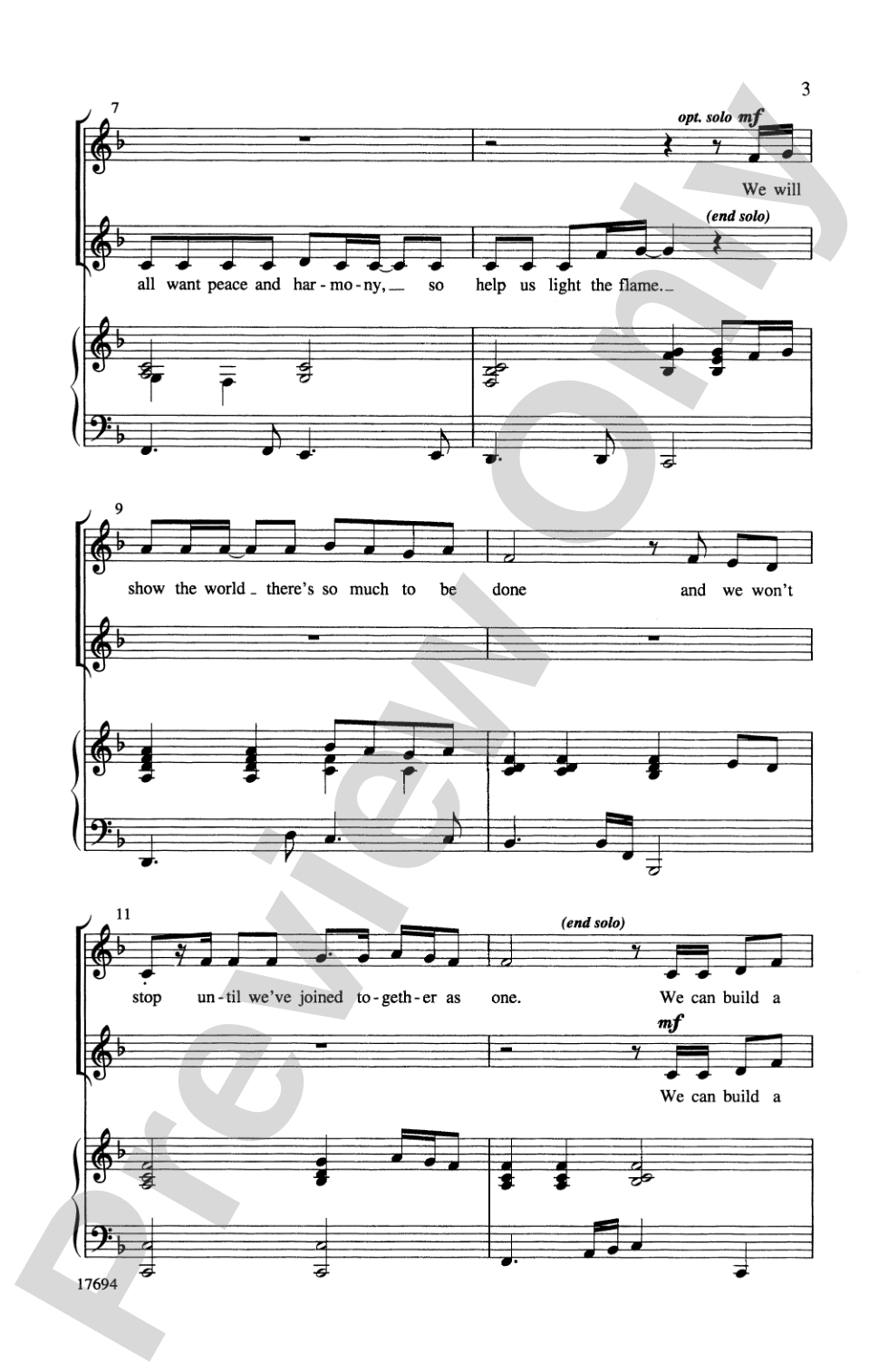 We Can Build a Bridge (of Peace and Harmony): 2-Part Choral Octavo