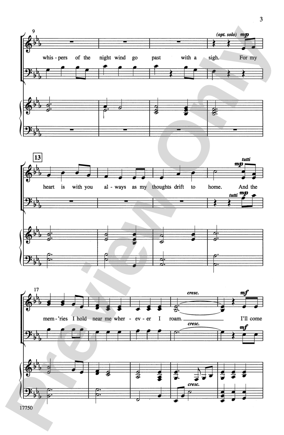 Till the Stars Fall from the Sky: SAB Choral Octavo