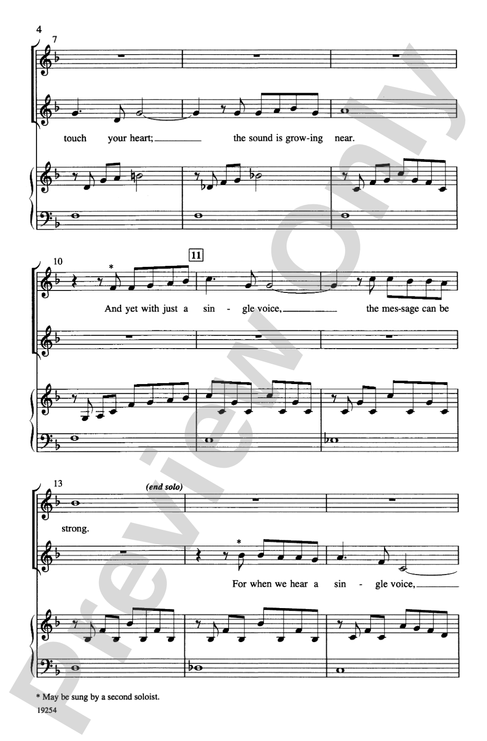 Just a Single Voice: 2-Part Choral Octavo