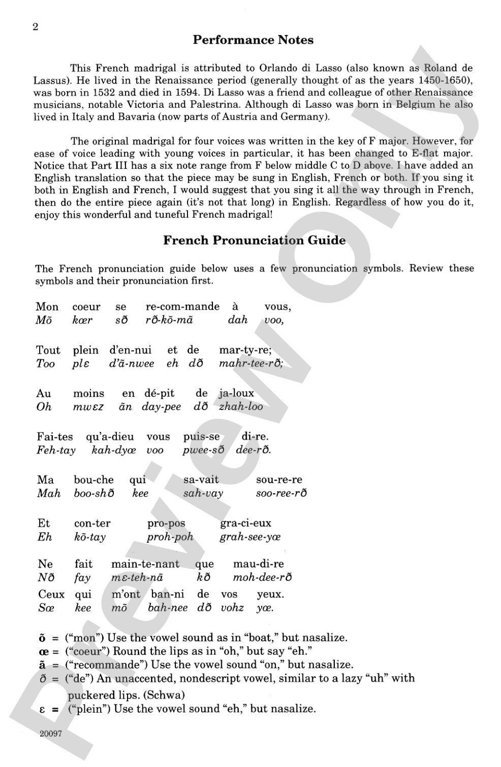 Mon Coeur Se Recommande à Vous (I Give to You All of My Heart): 3-Part Mixed, <I>a cappella</I> Choral Octavo