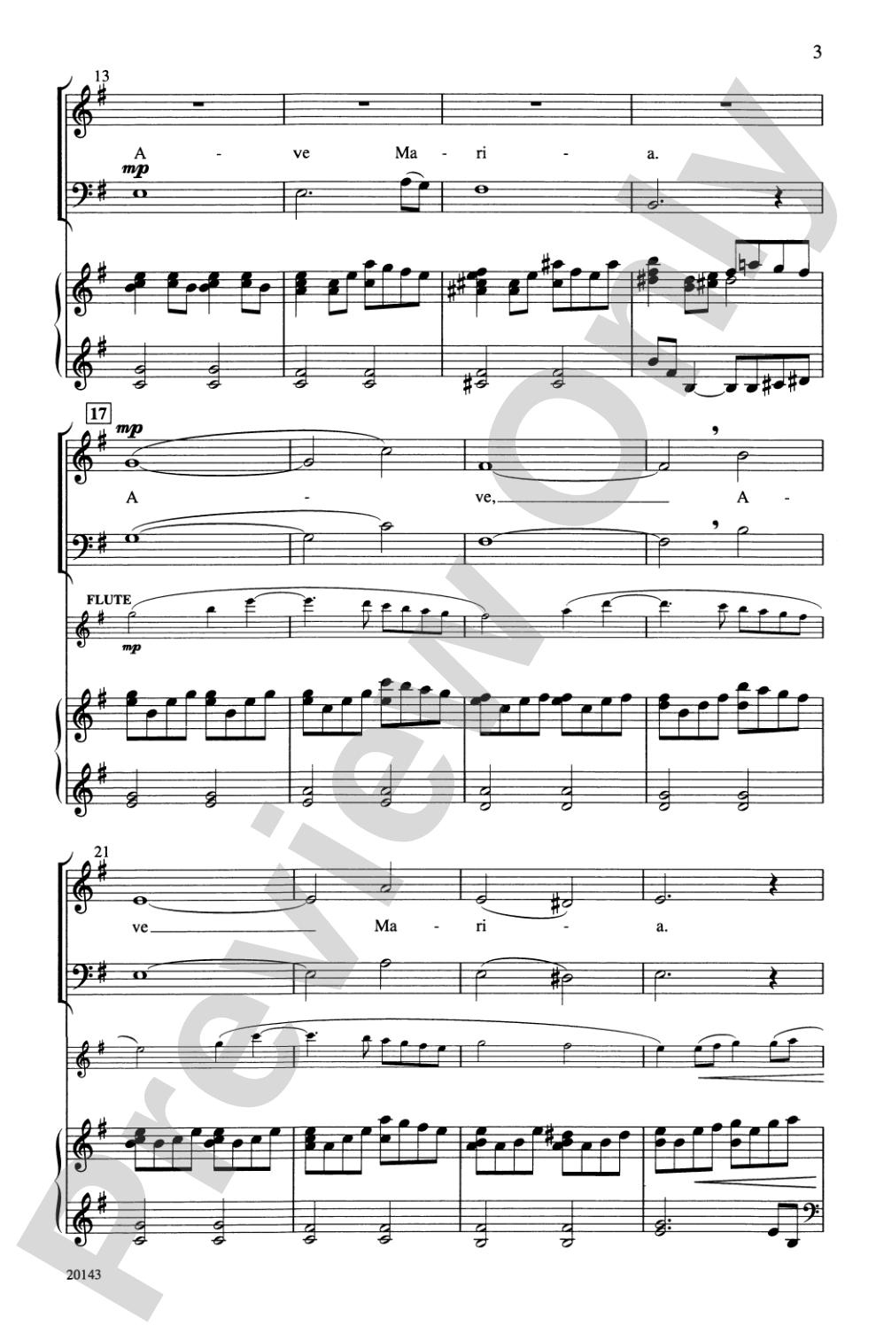 Ave Maria: SAB Choral Octavo