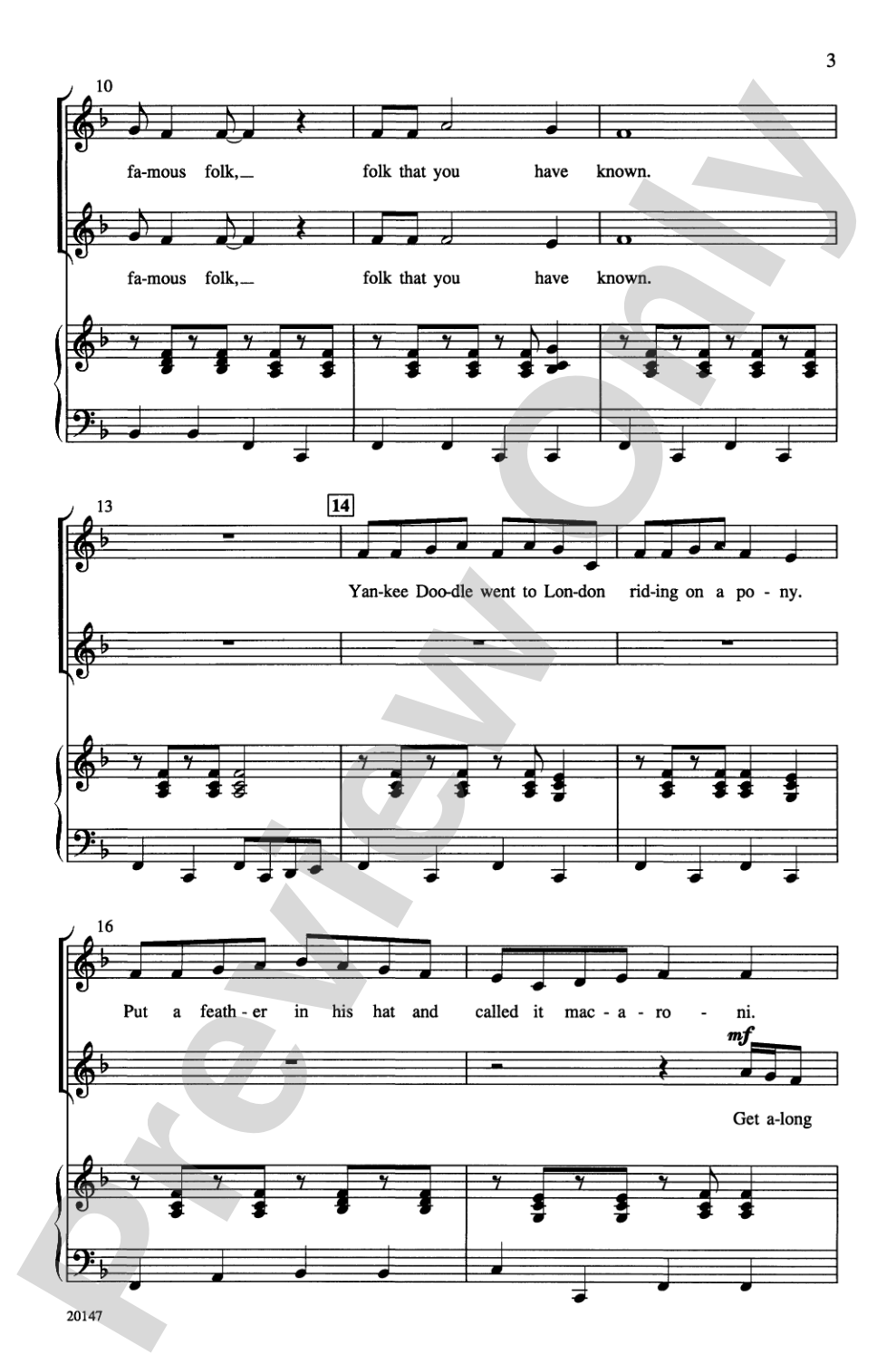 Famous Folk (A Medley of Folk Songs): 2-Part Choral Octavo