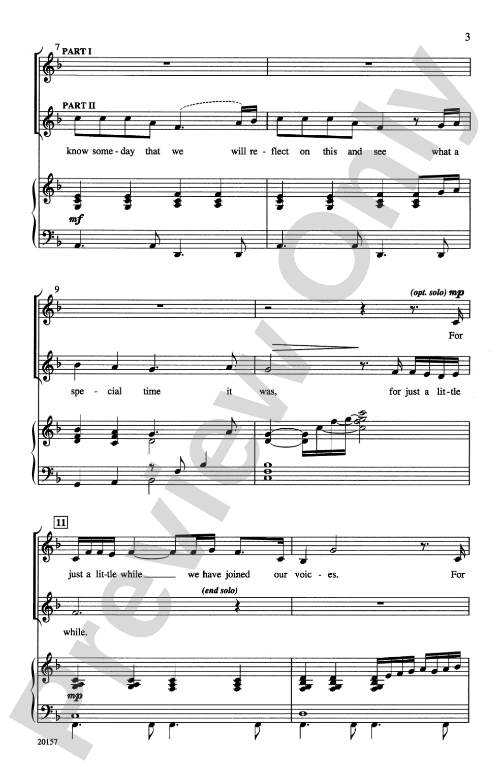 For Just a Little While: 2-Part Choral Octavo