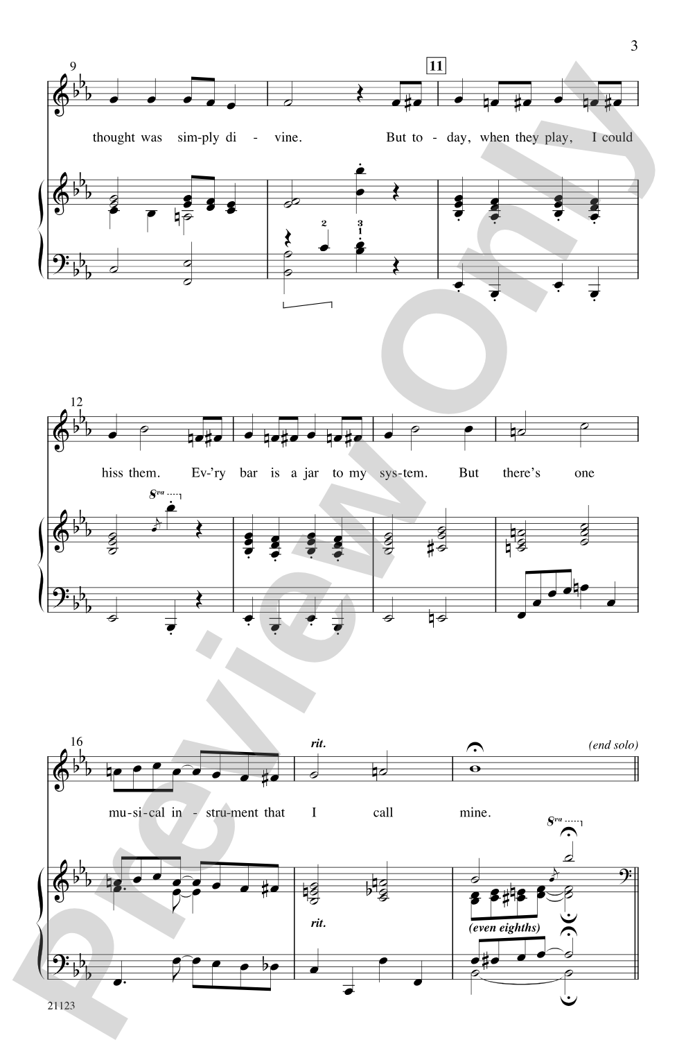 I Love a Piano: SATB Choral Octavo