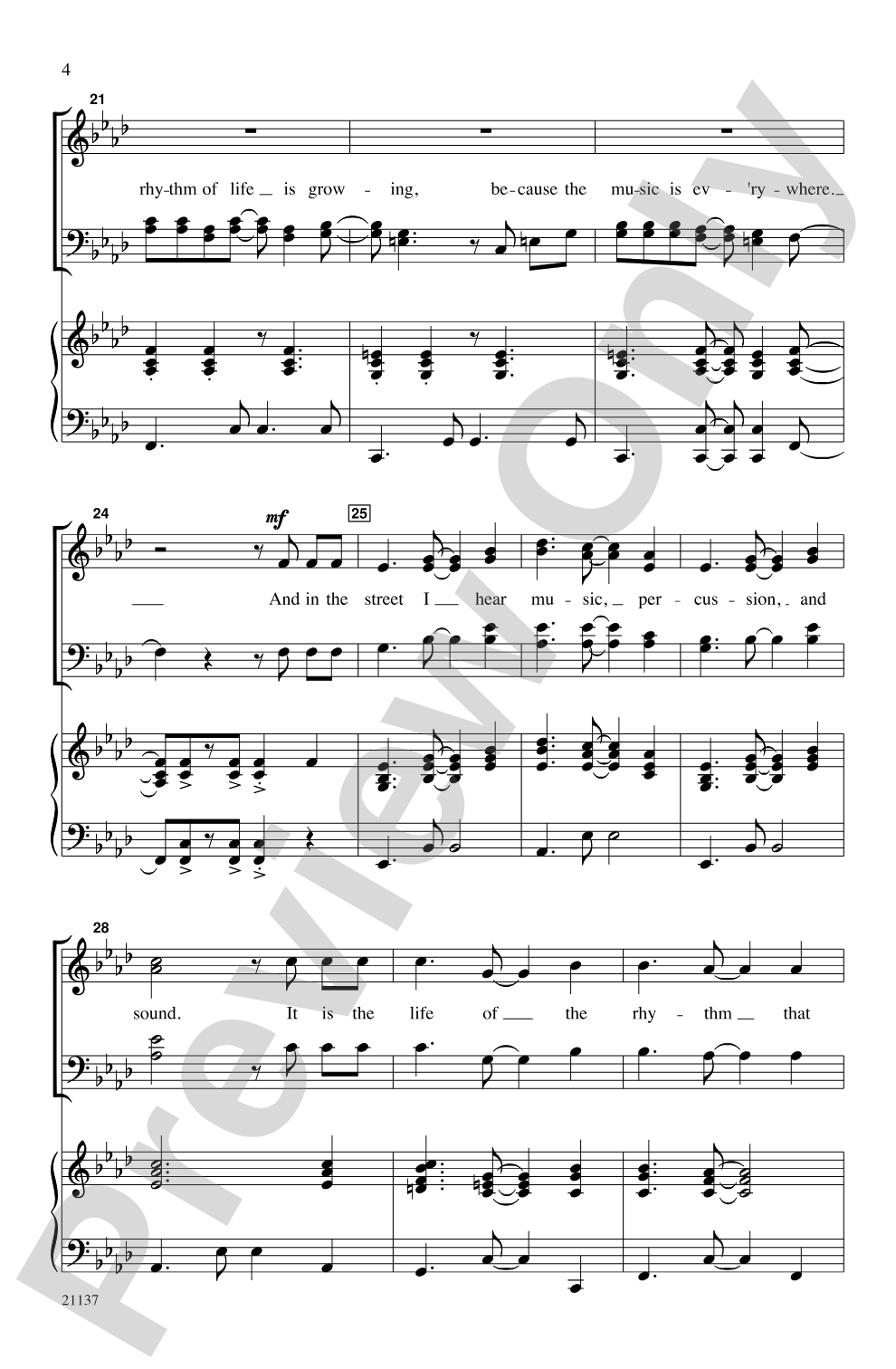 Oye la Música (Hear the Music): SATB Choral Octavo