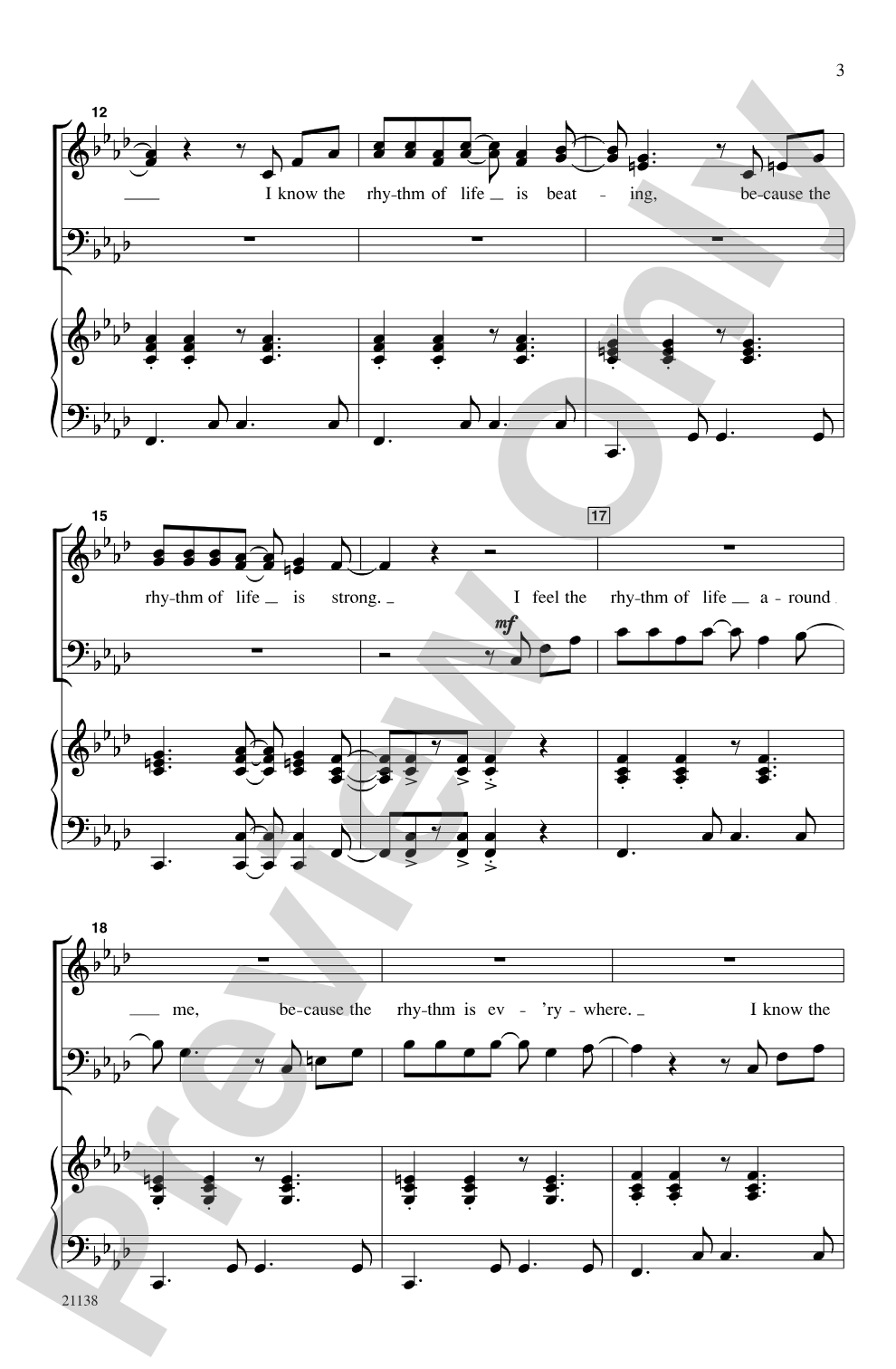 Oye la Música (Hear the Music): SAB Choral Octavo