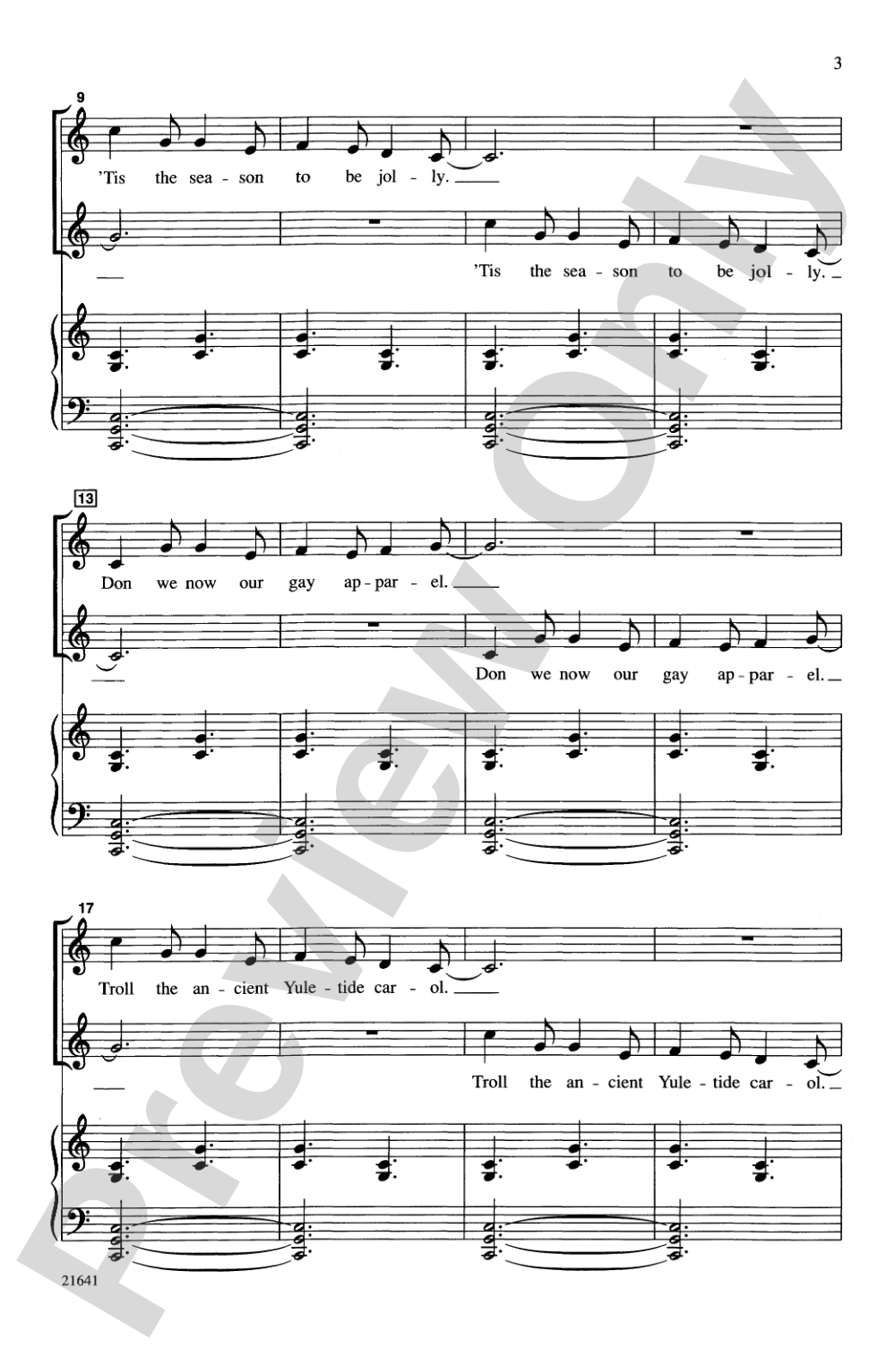 Antiphonal Deck the Hall: 2-Part Choral Octavo